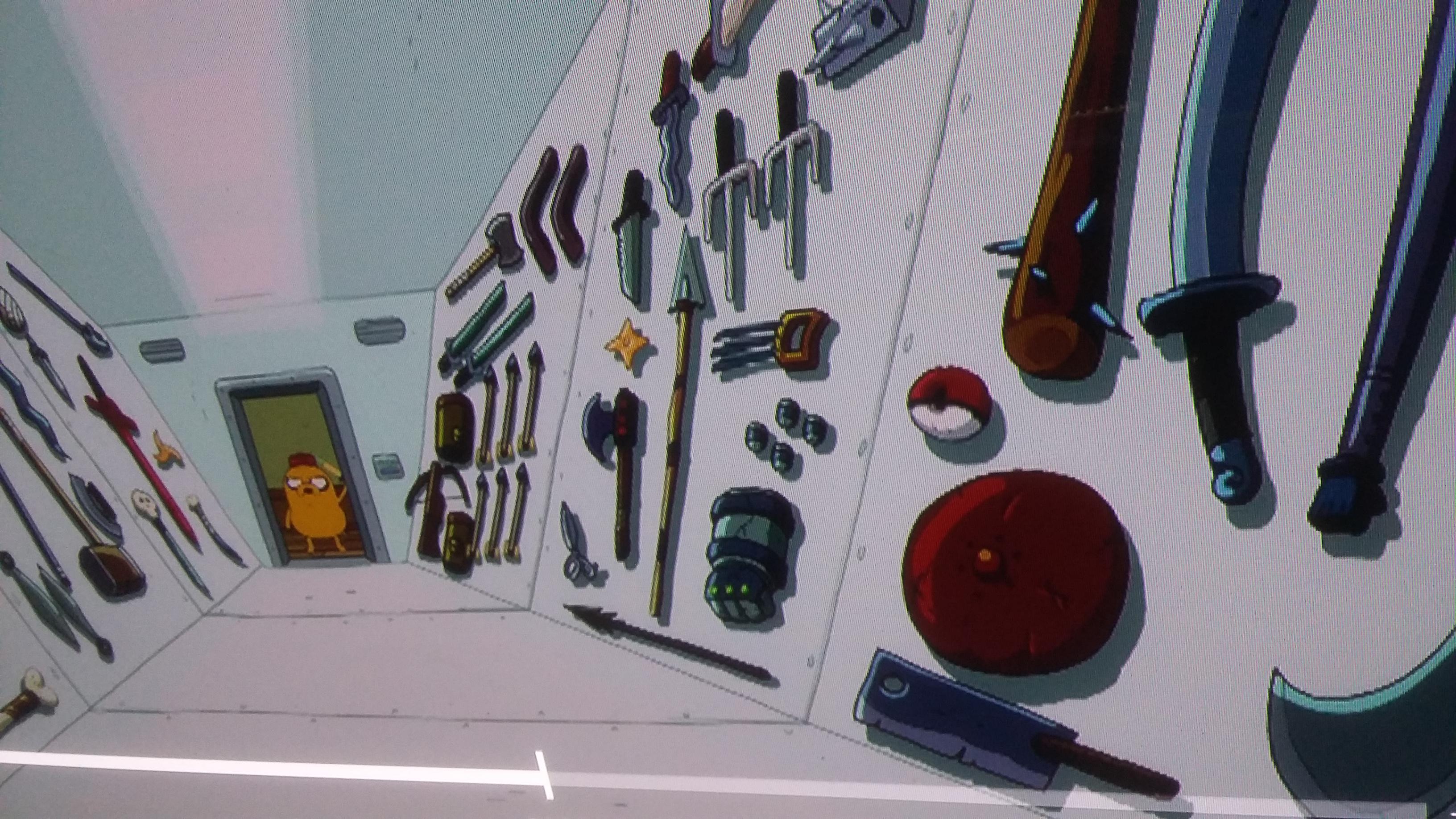 I'm Adventure Time S6 E16 when Margaret opens up their weapons room you