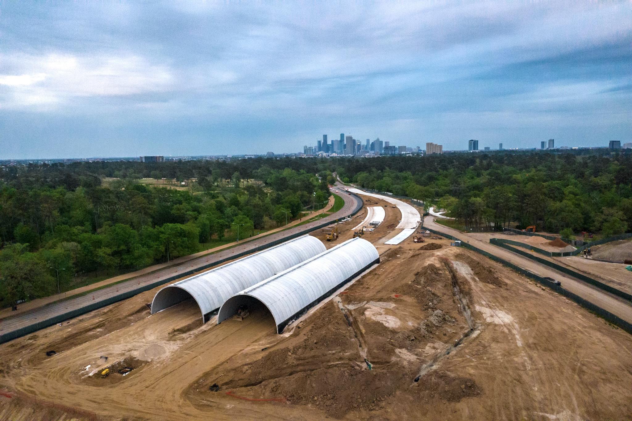 Progress on the future Memorial Park Land Bridge! r/houston