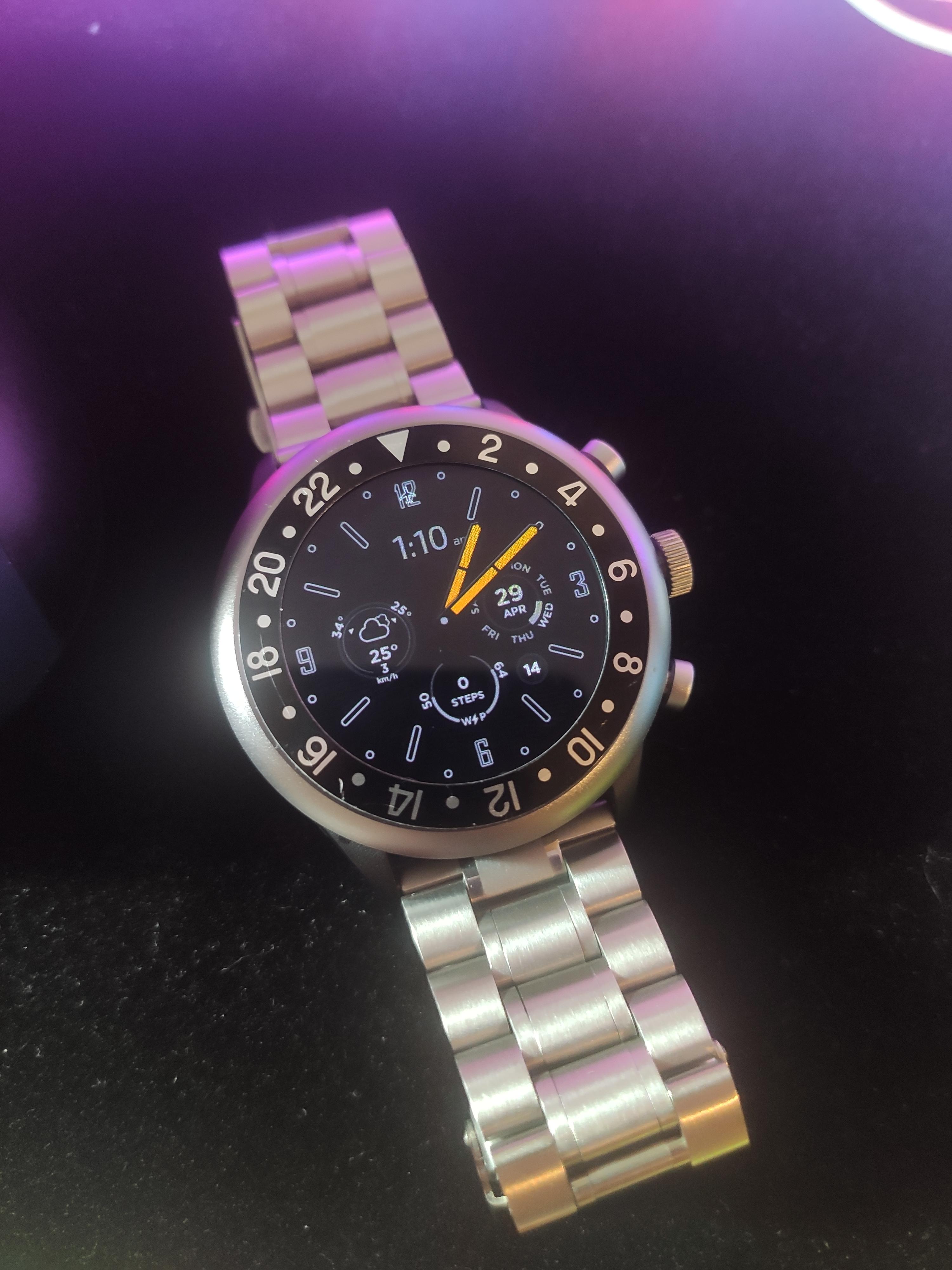 Fossil SPORT with aftermarket bezel insert and oyster bracelet. The