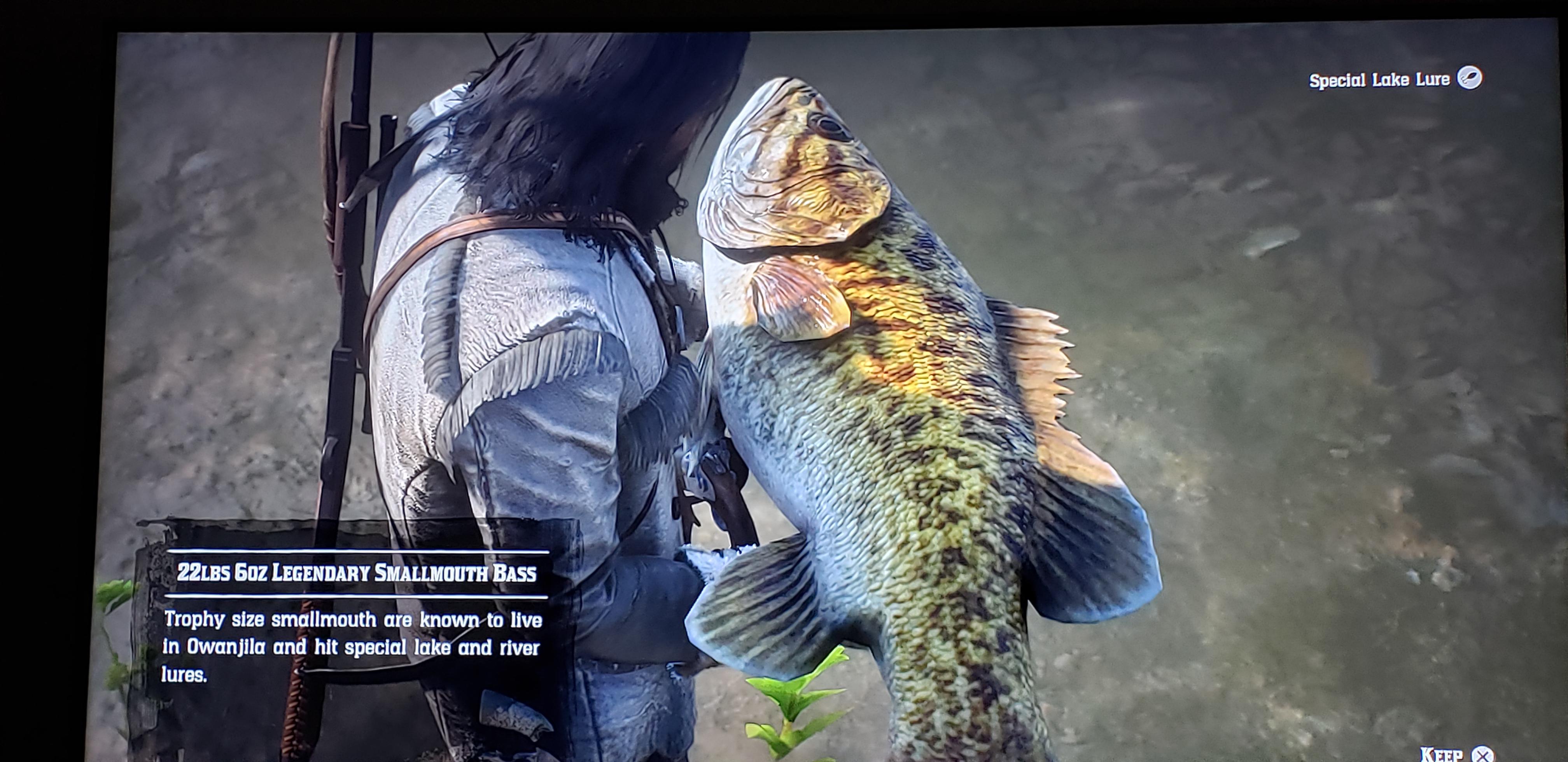 I caught the Legendary Smallmouth Bass after 3 hrs fishing!! r