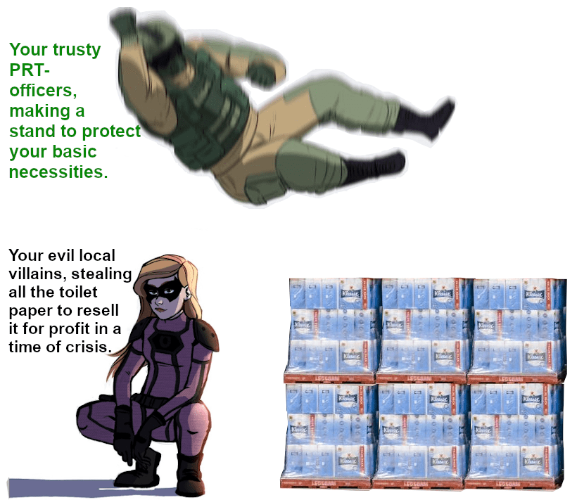 PRT protecting basic necessities after Leviathan strikes