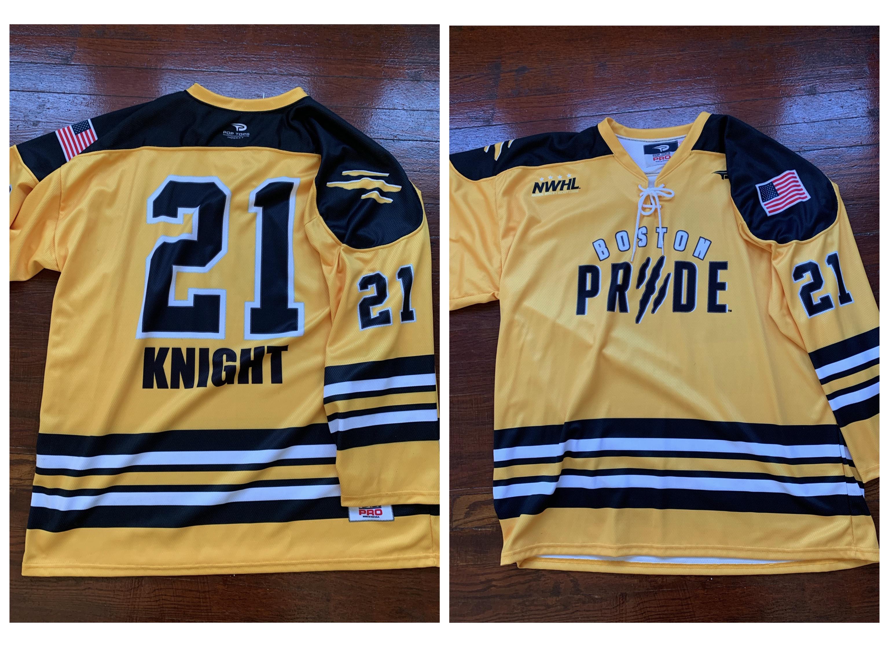 Boston Pride Hilary Knight Jersey from the inaugural NWHL season r/hockeyjerseys