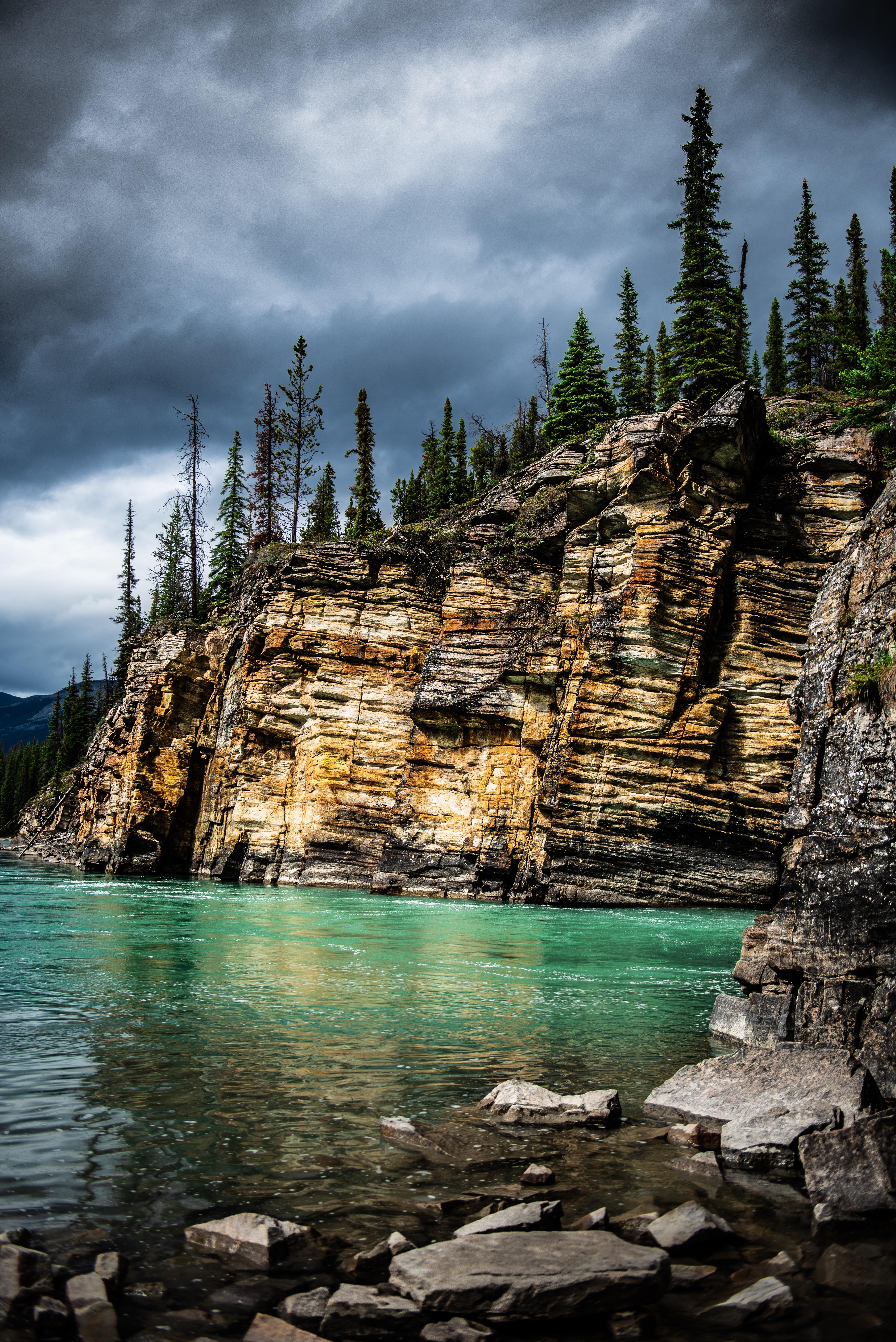 Athabasca Falls, Jasper National Park Alberta, Canada [OC] [4016x6016
