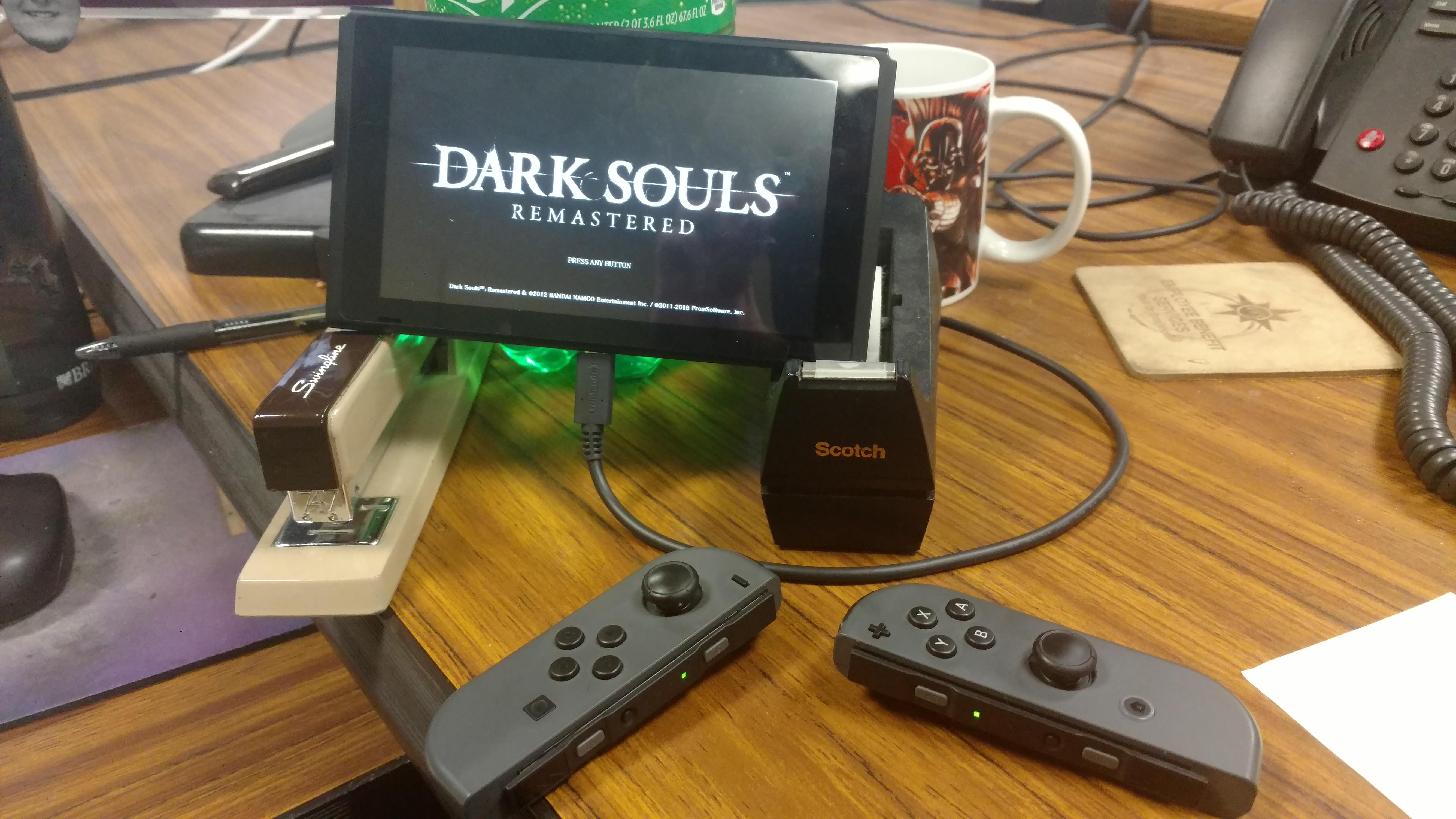 Finally figured out how to play while the Switch is charging r