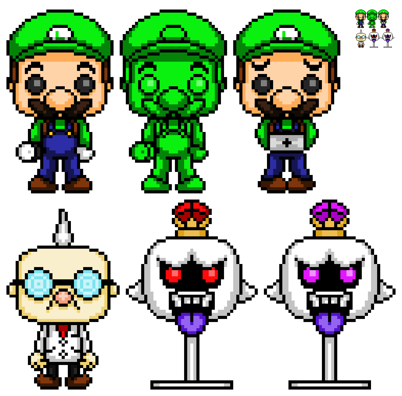 Luigi's Mansion POPS! (Pixel art.) funkopop