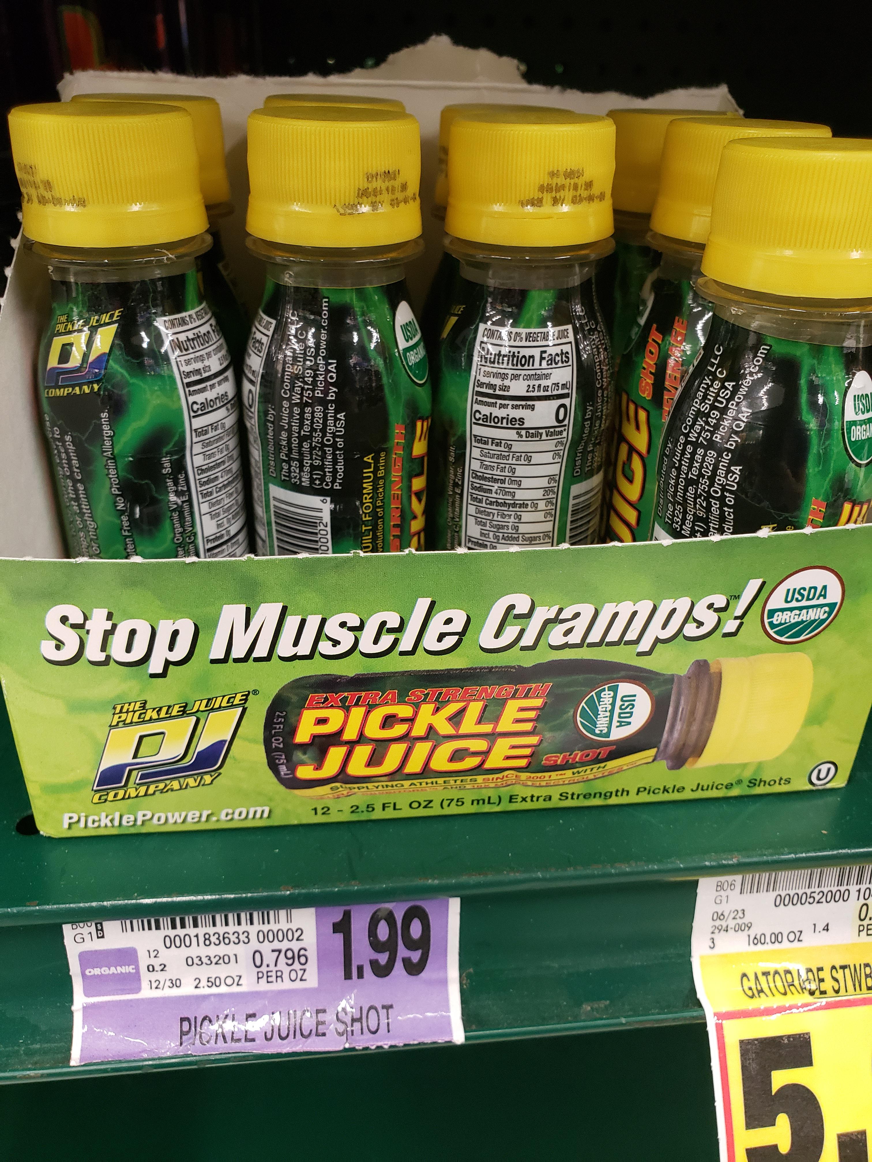 This pickle juice energy drink (?) I saw at the store today r