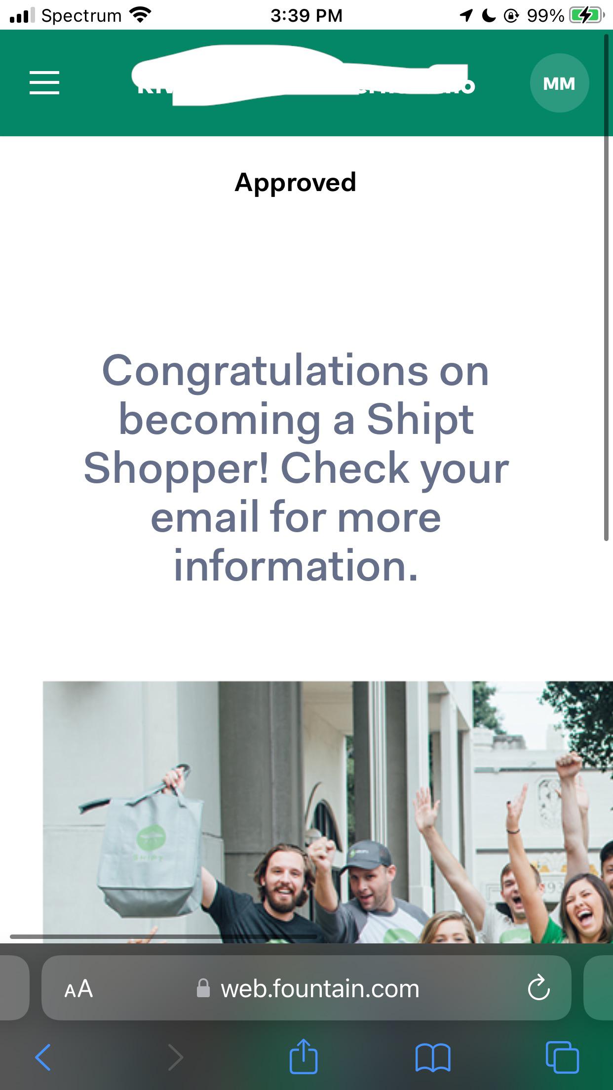 It says I’m approved ? But never got any email of them sending me