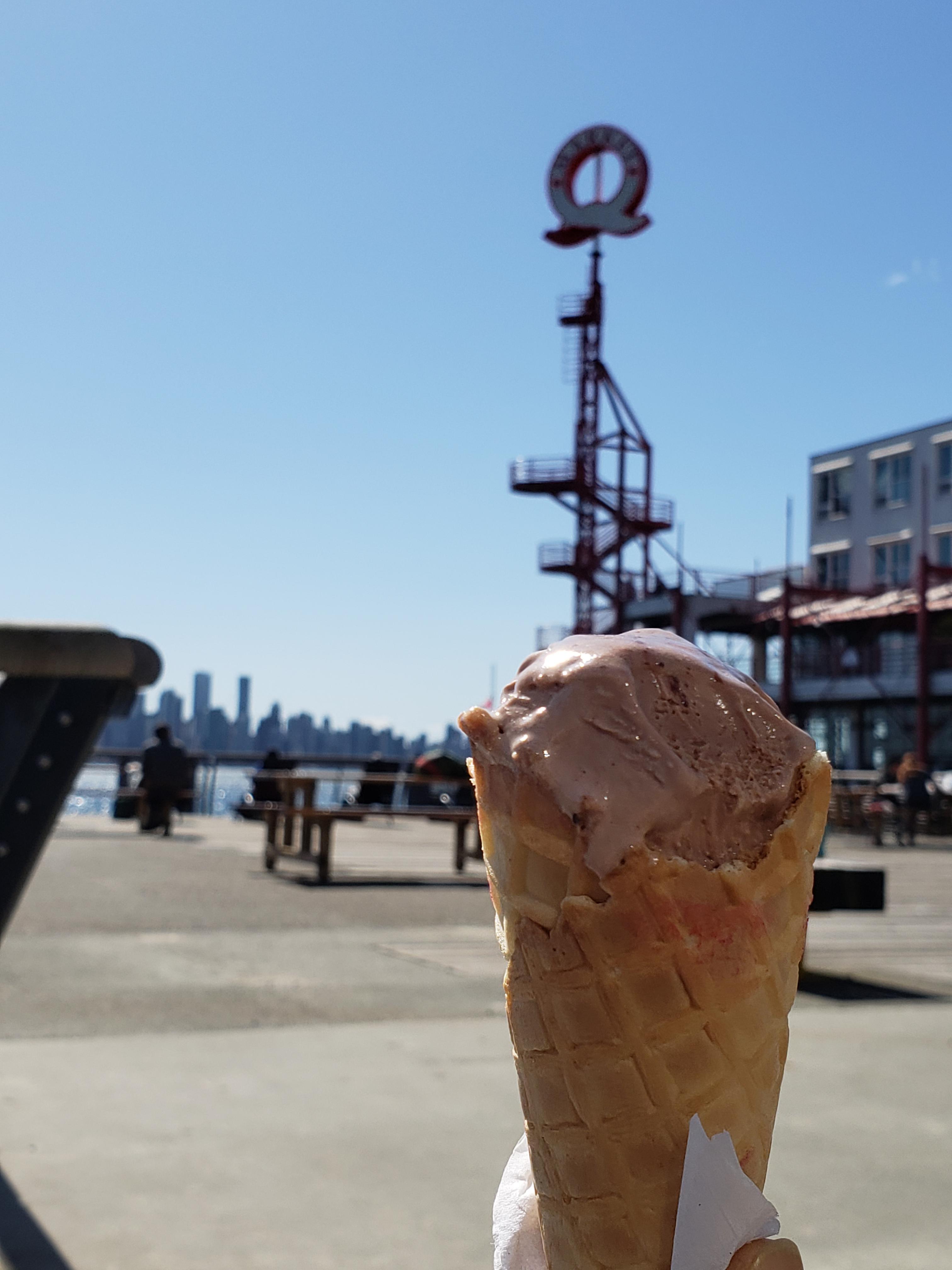 Chocolate Hazelnut Fudge ice cream from Earnest icecream to go with hot