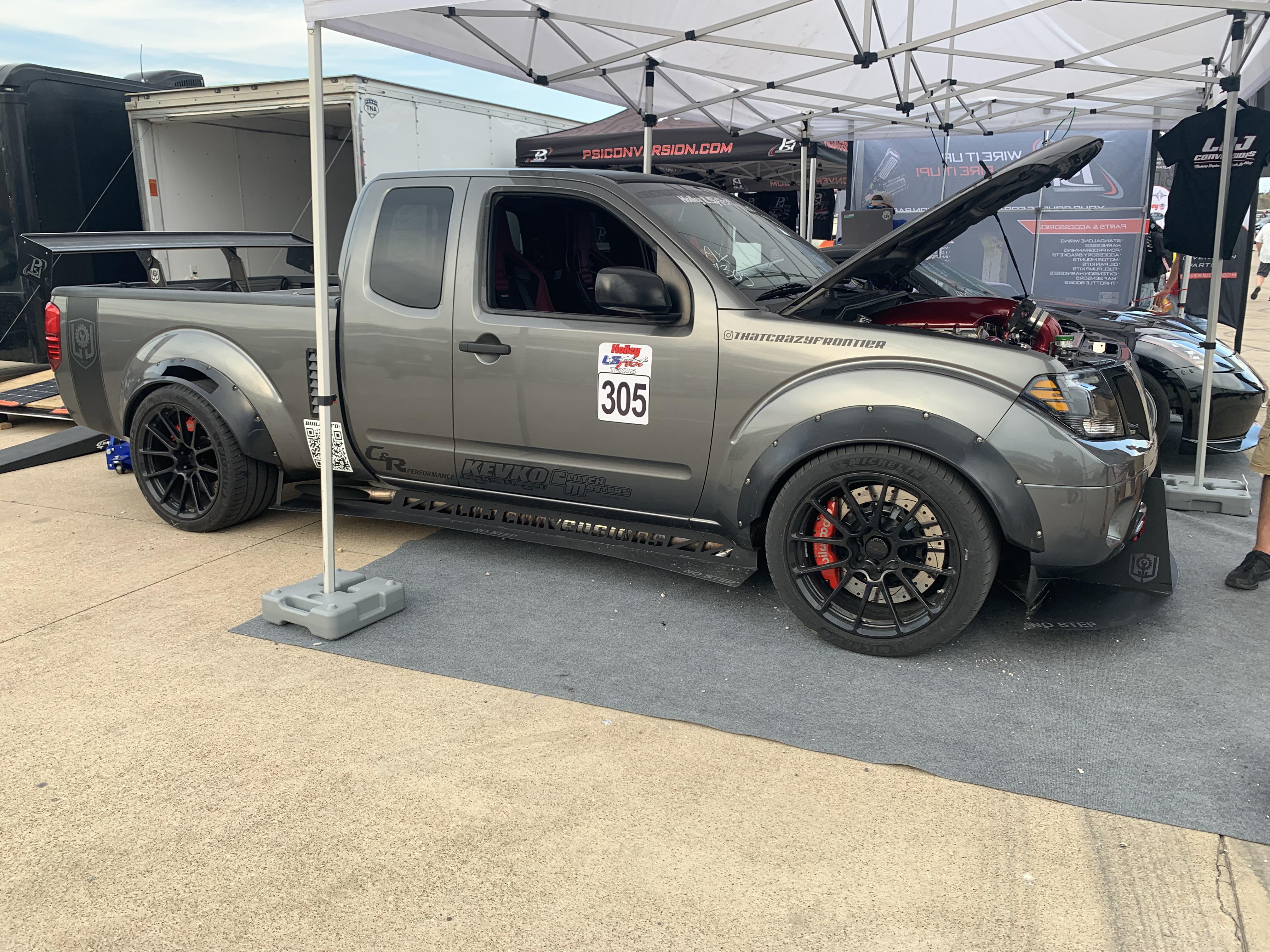 Saw this crazy LS swapped Frontier at LSFest in TX : nissanfrontier