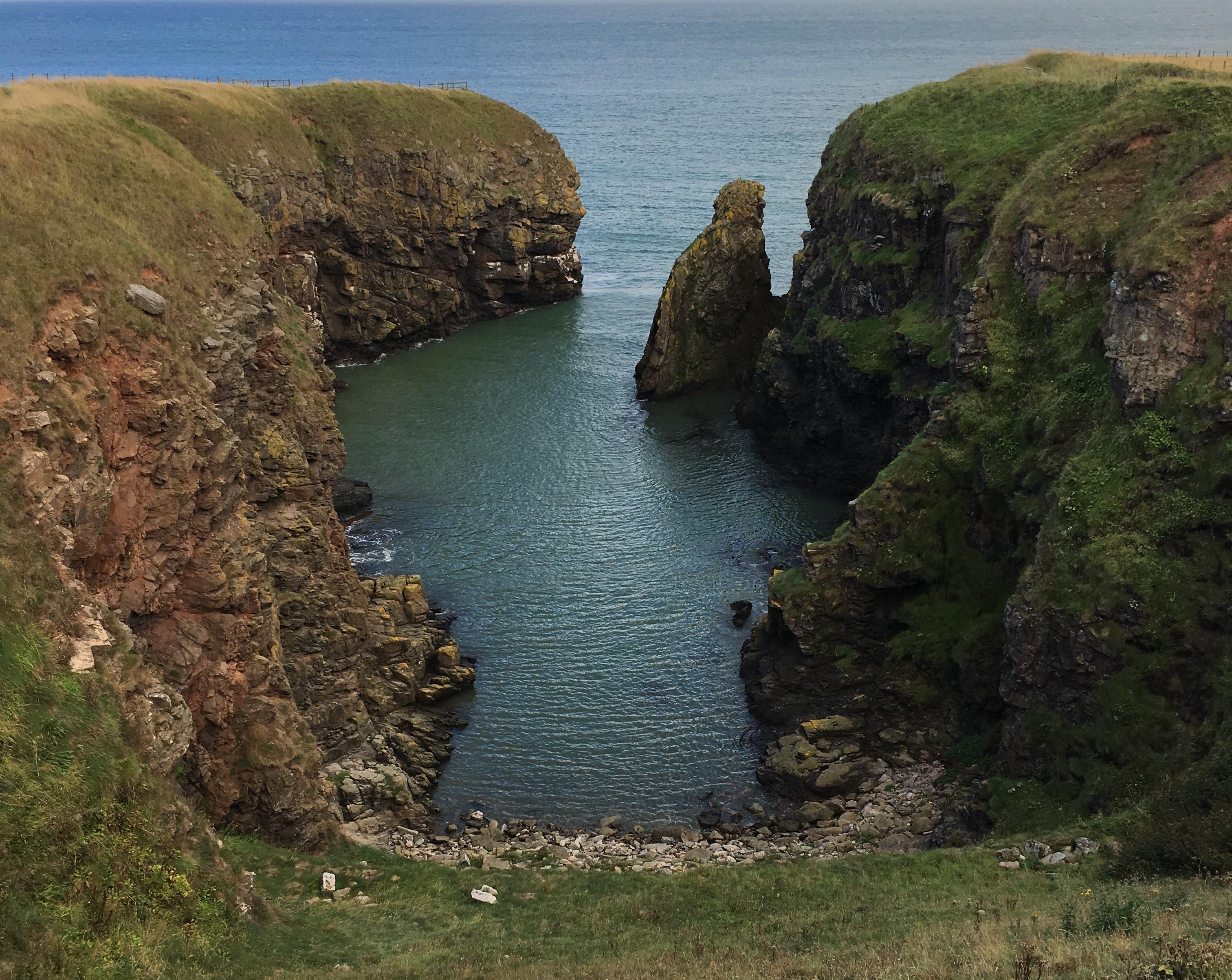 Just some cliffs inbetween the bay of Nigg and Cove, Aberdeen r/Scotland