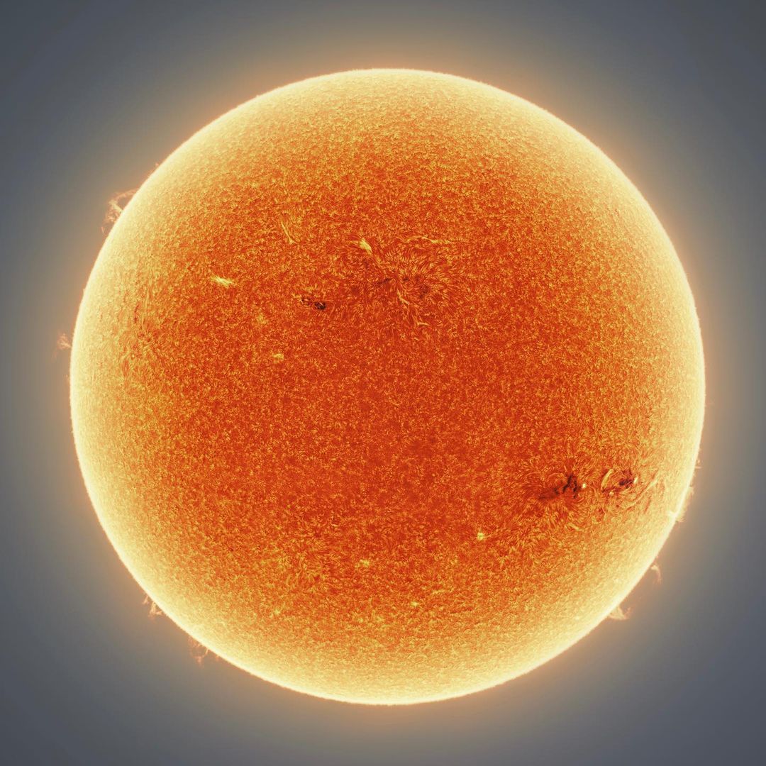 One of the clearest photos of our Sun, taken by photographer Andrew
