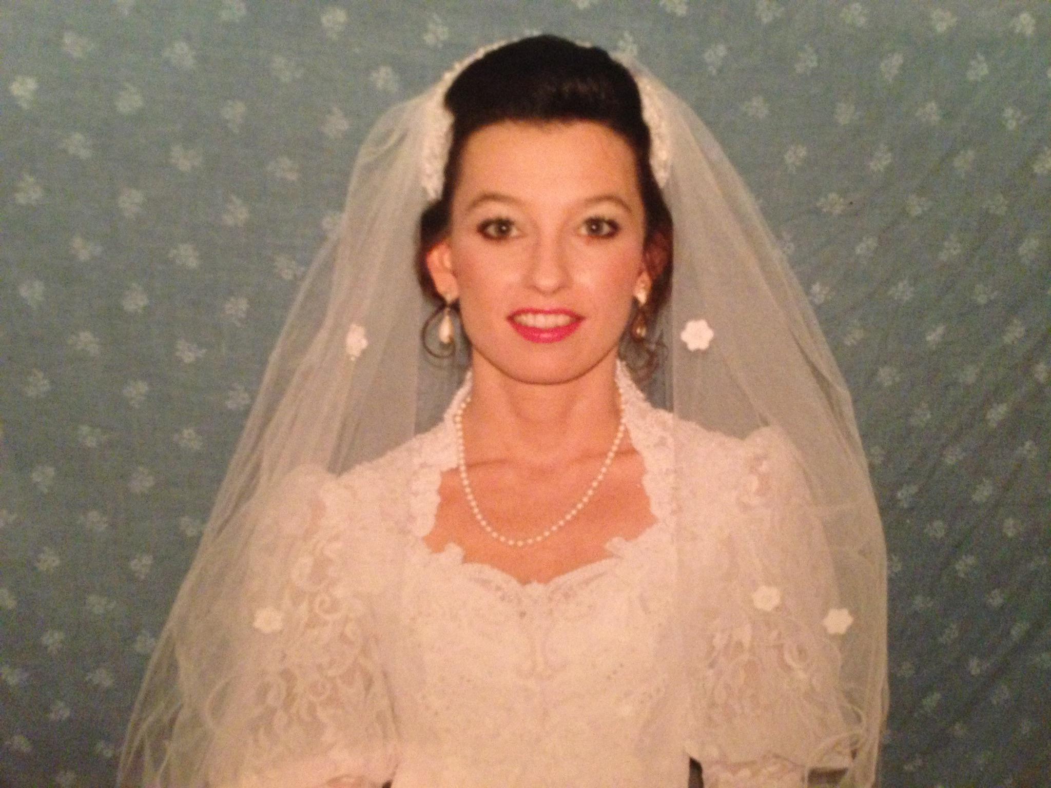April 5th, 1990. My mom on her wedding day OldSchoolCool