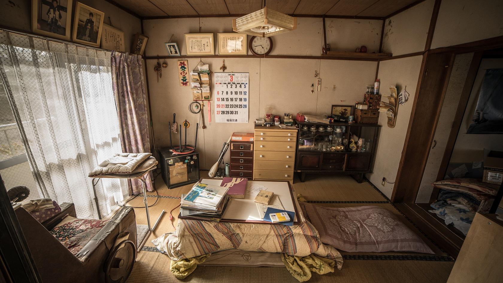 abandoned apartment inside the fukushima exclusion zone r