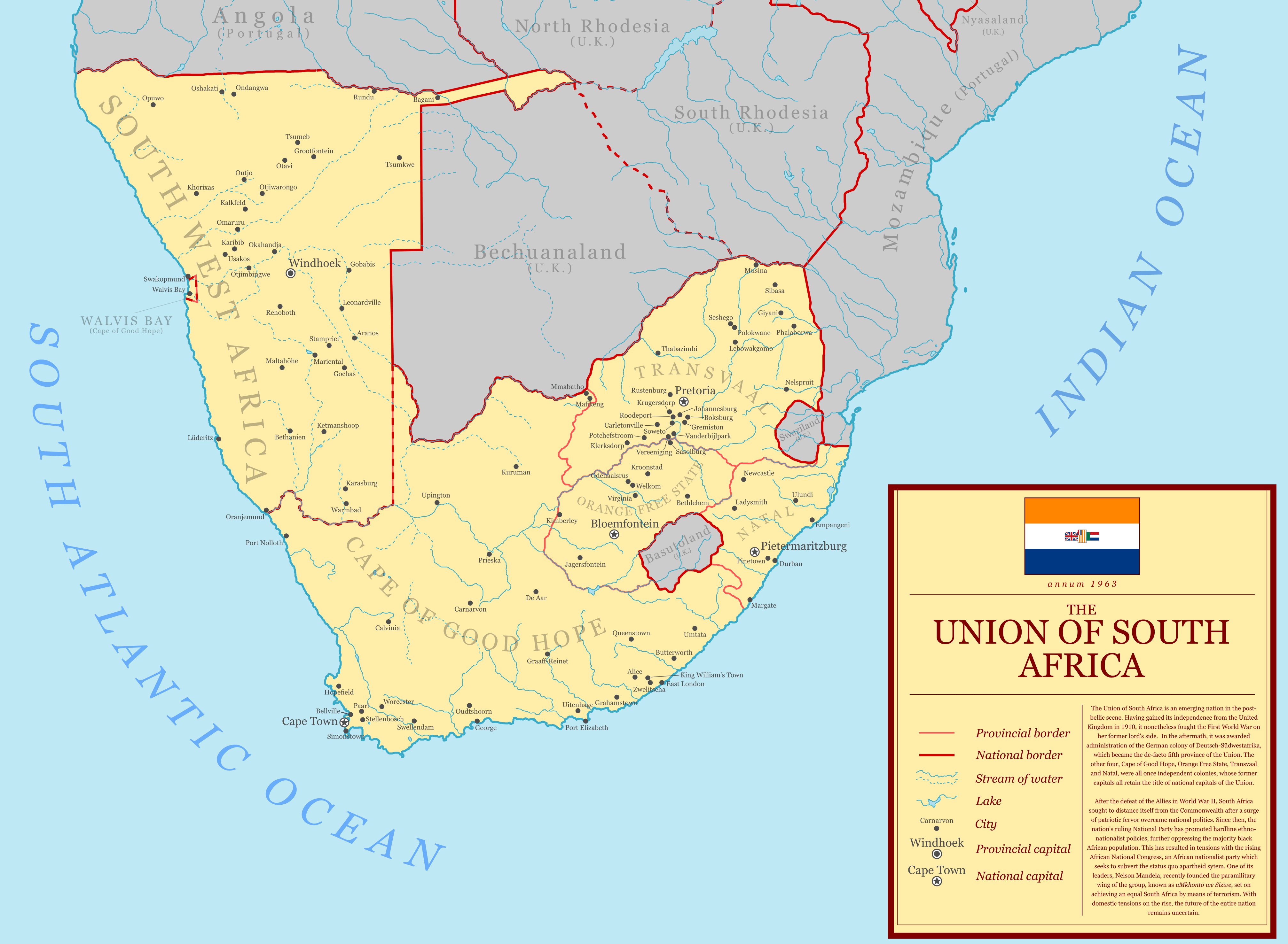 The Union of South Africa [1963] Pax Germanica r/imaginarymaps