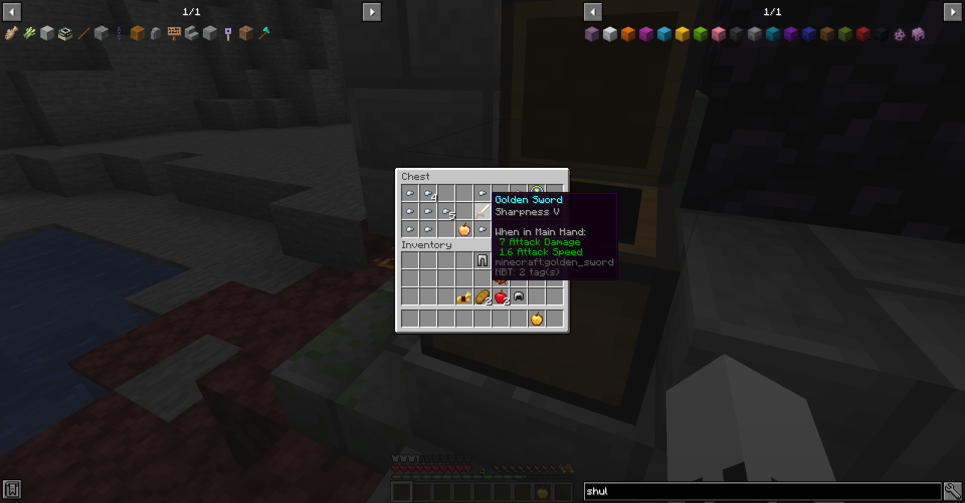 I just got sharp 5 AND a god apple in a ruined portal chest in my world