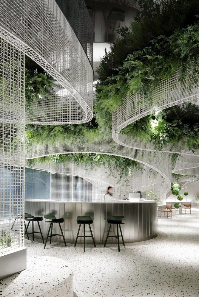 Vista Coffee Shop/ Karvone Design r/Biophilicdesign