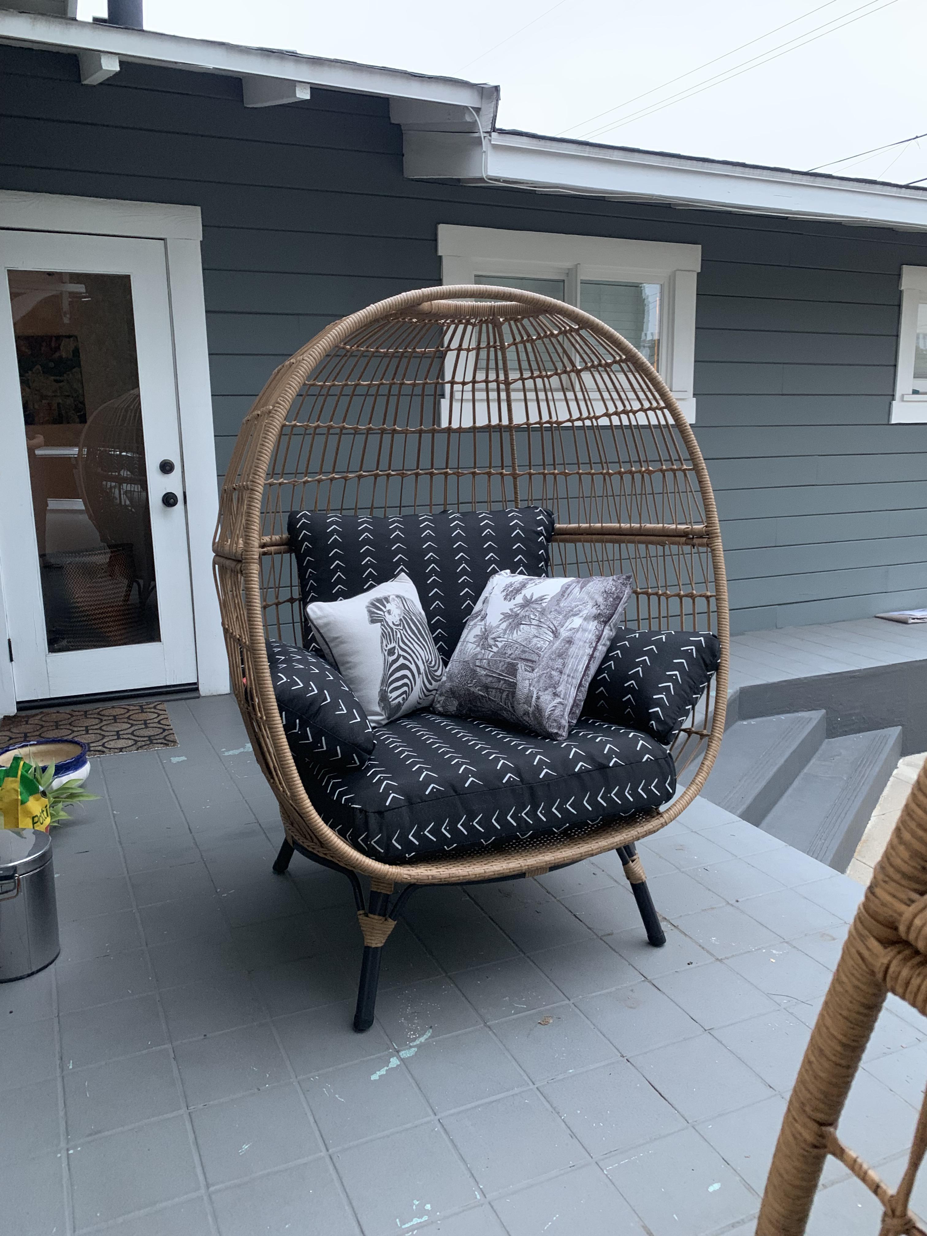 My target egg chairs came, we put them together last night and i ran