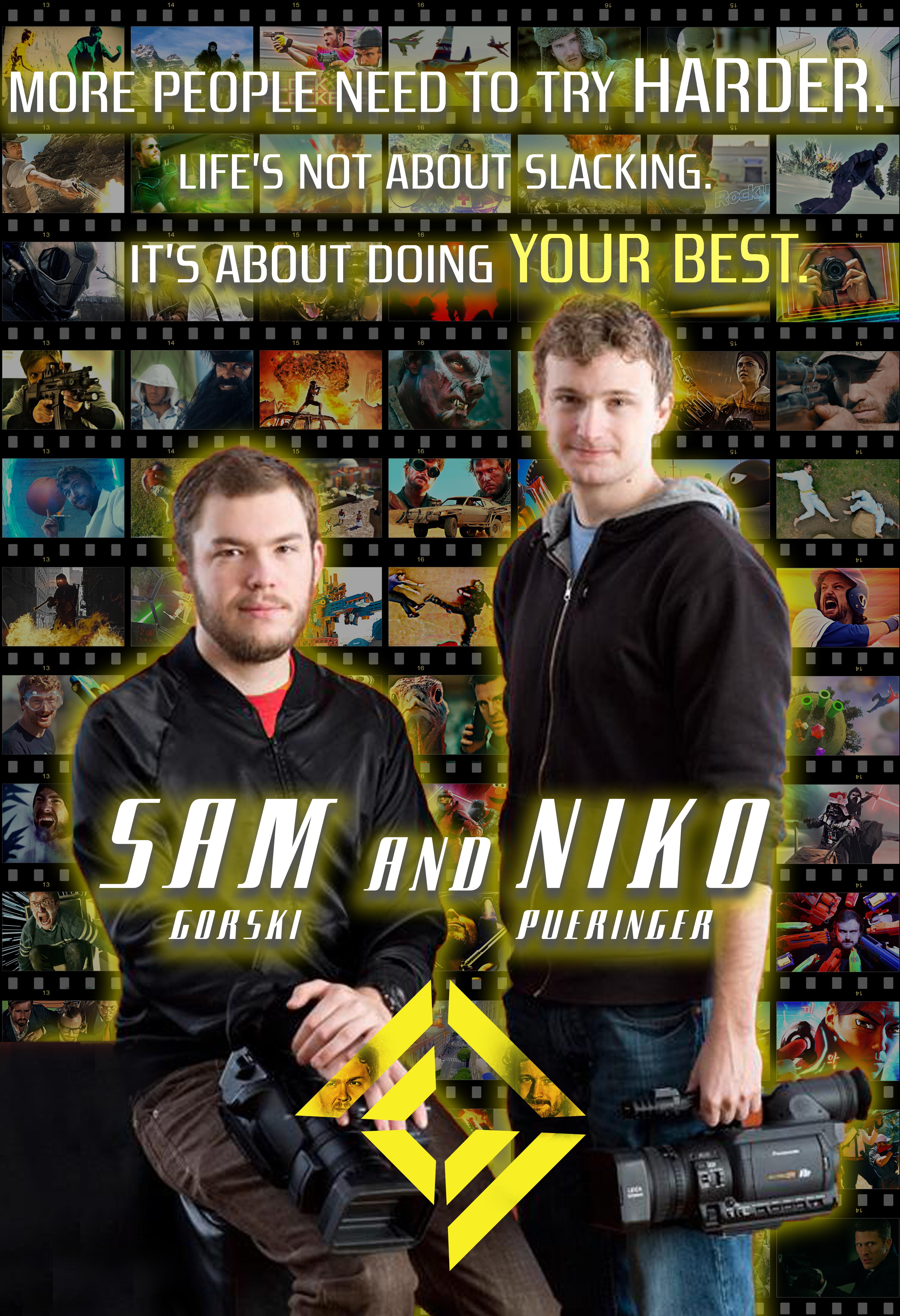 A poster I made of Sam and Niko for a school project Corridor