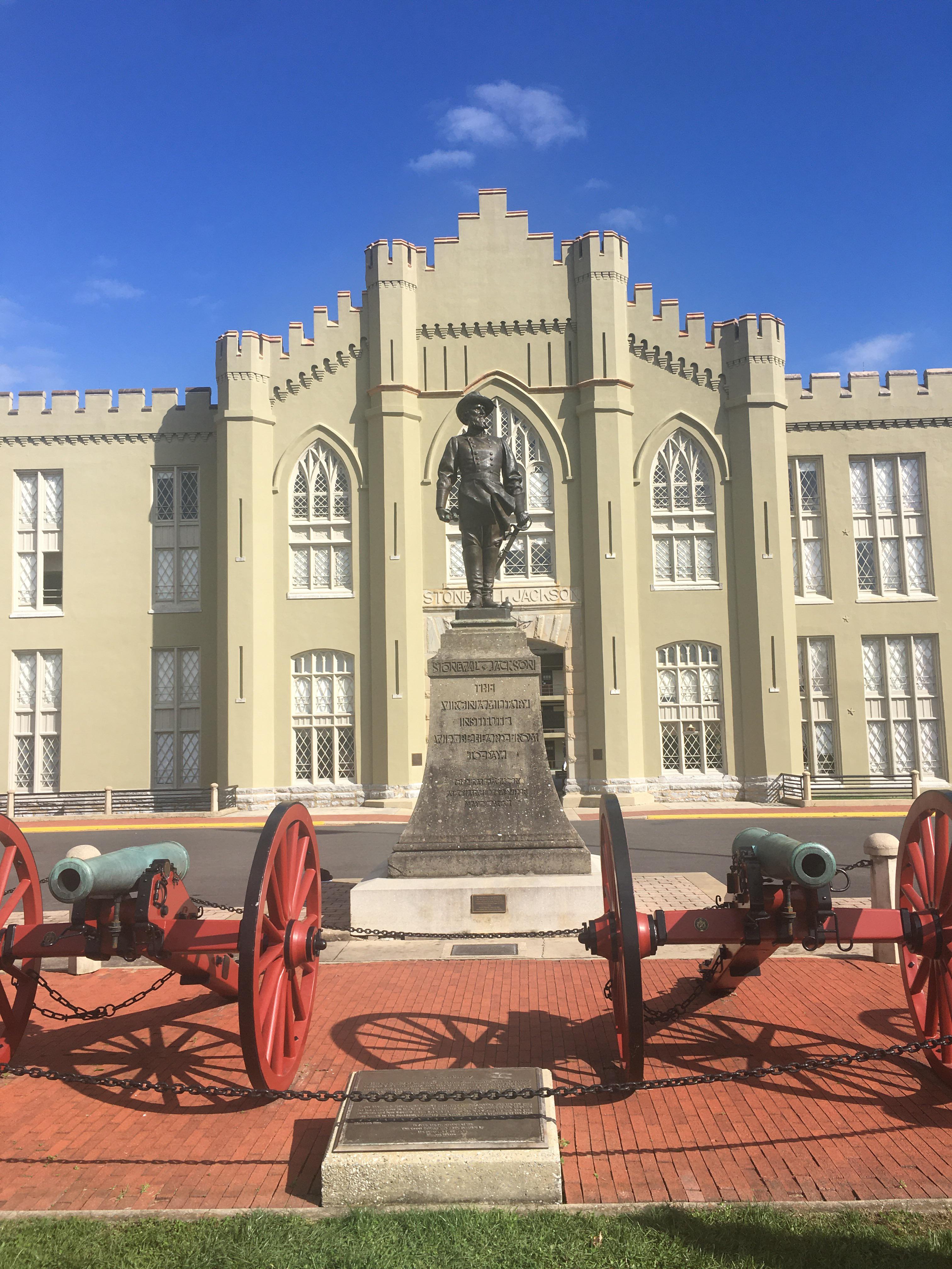 Confederate General Stonewall Jackson’s statue at VMI (Virginia Military Institute) r/pics