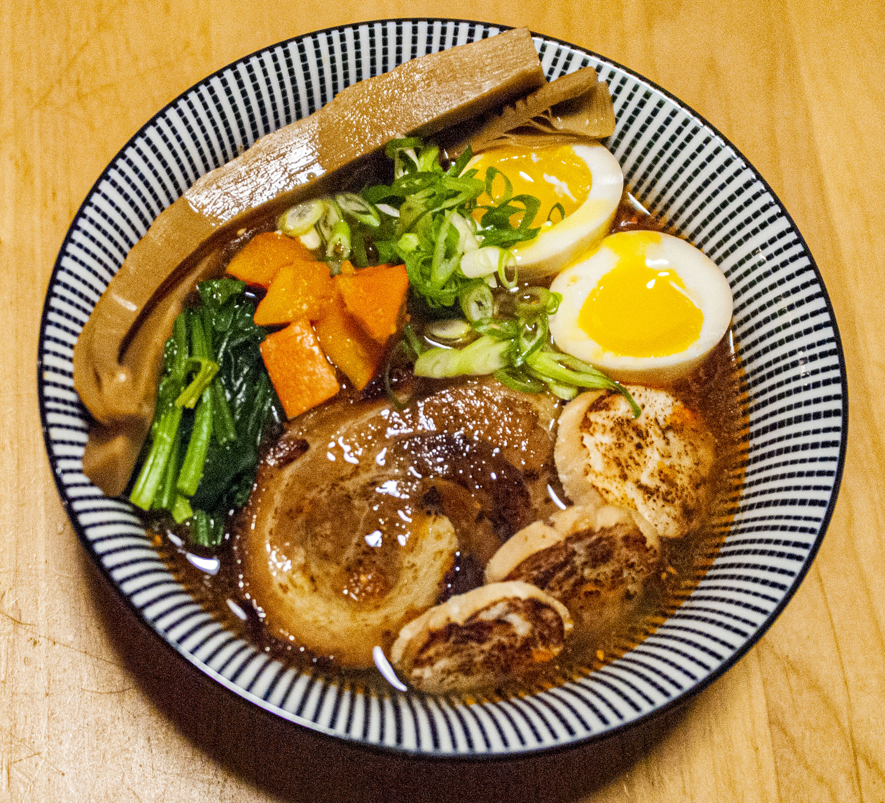 Shio Ramen with doubleinfused mushroom stock, mushroom Shio Tare, rye