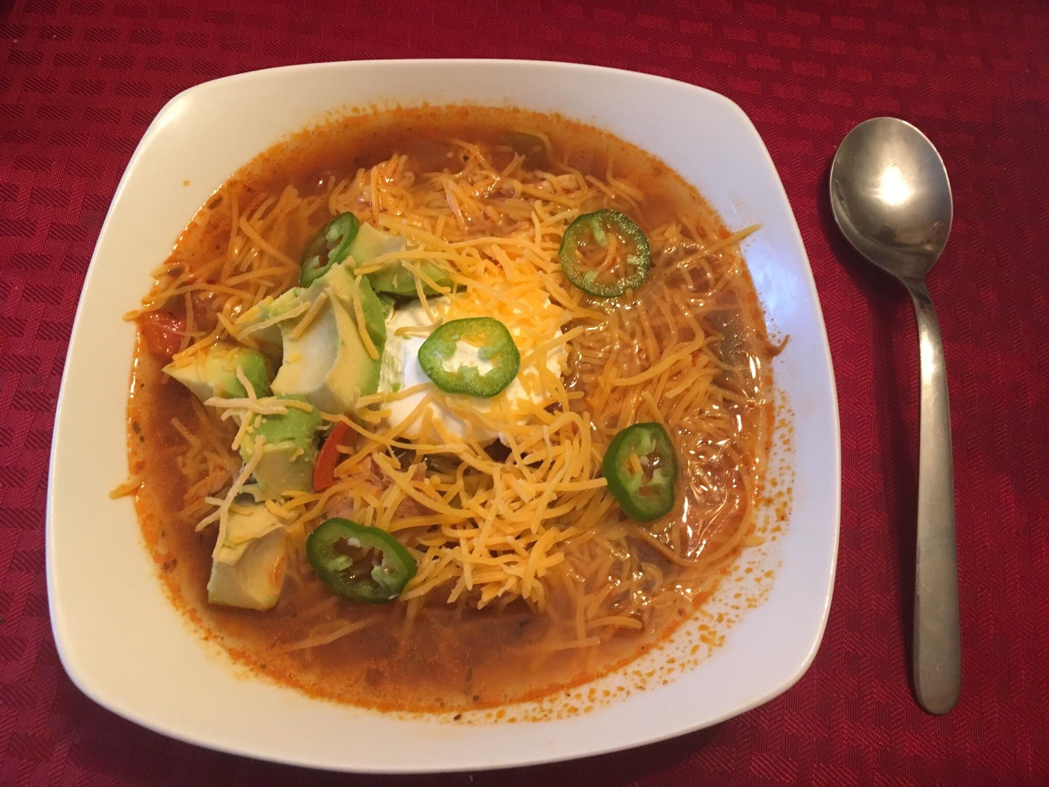 Chicken Enchilada Soup r/Ketomealseatingnow