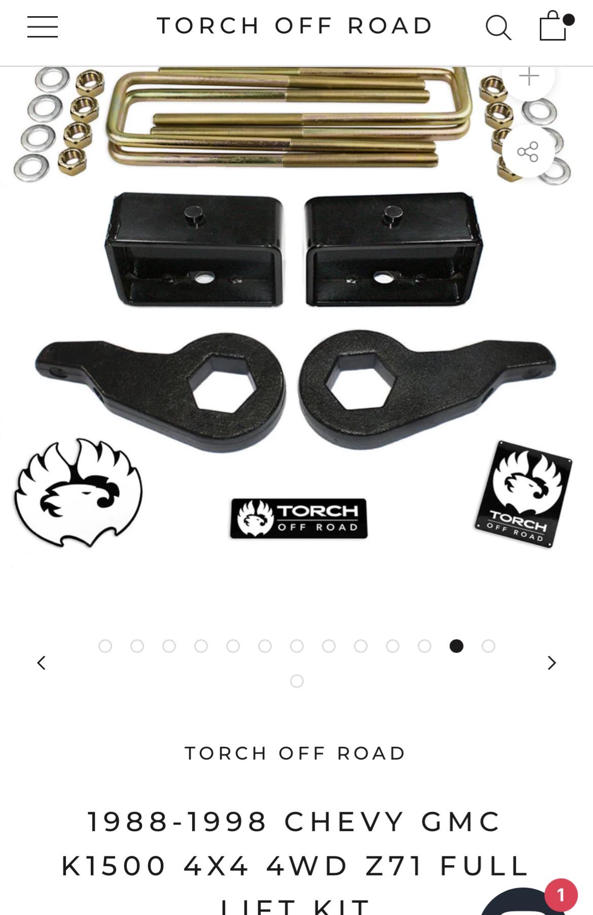 Torch lift kit : r/GMT400
