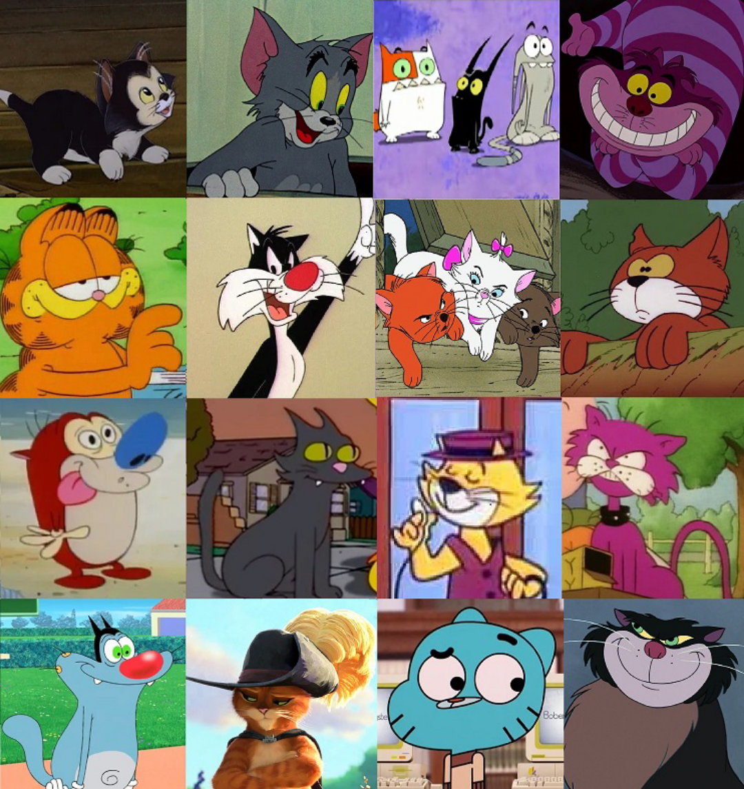 Cat Cartoon Characters Illustration Of Siamese Cat Cartoon Characters
