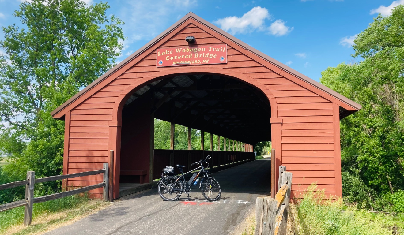 Wobegon Covered Bridge Holdingford, MN r/RadPowerBikes