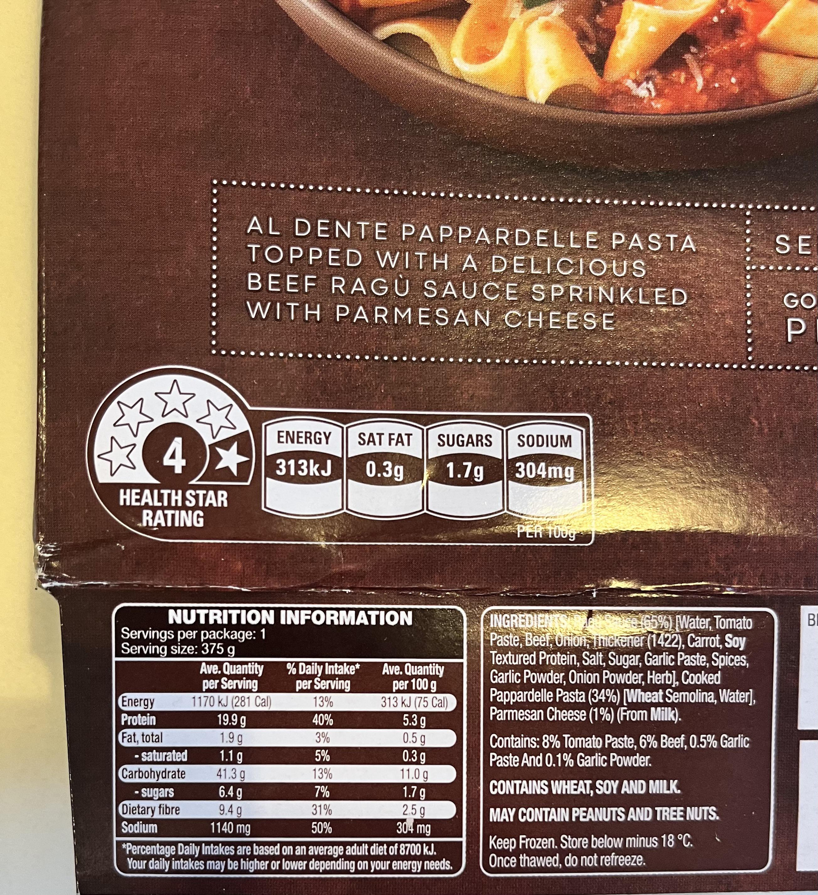 281 Beef Ragu Aldi r/1200Australia