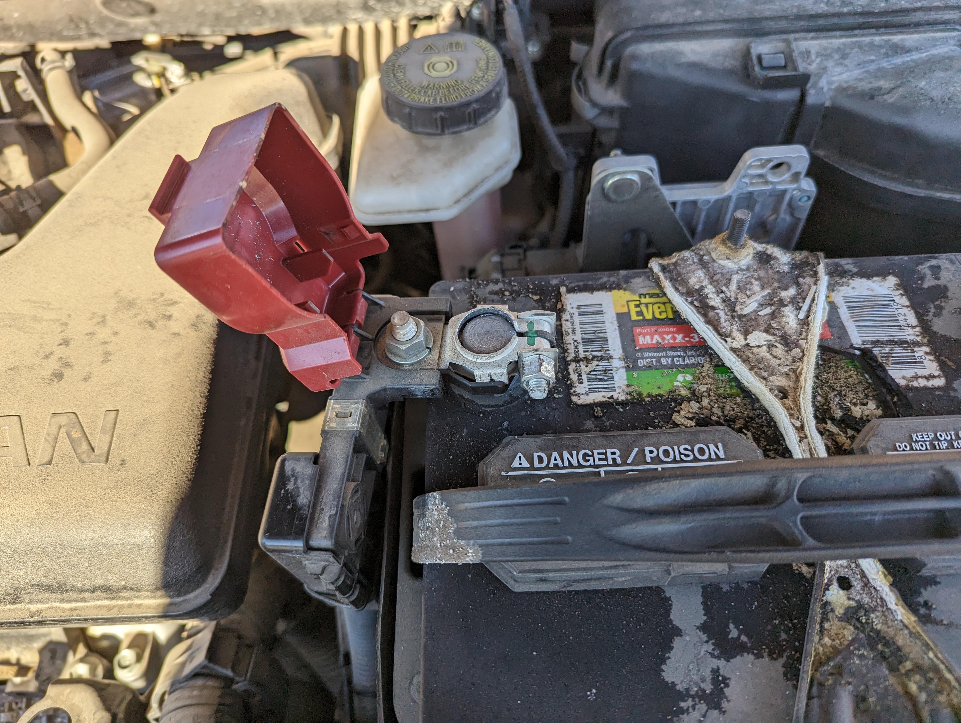 The positive always gets loose no matter how much I tighten it. Car