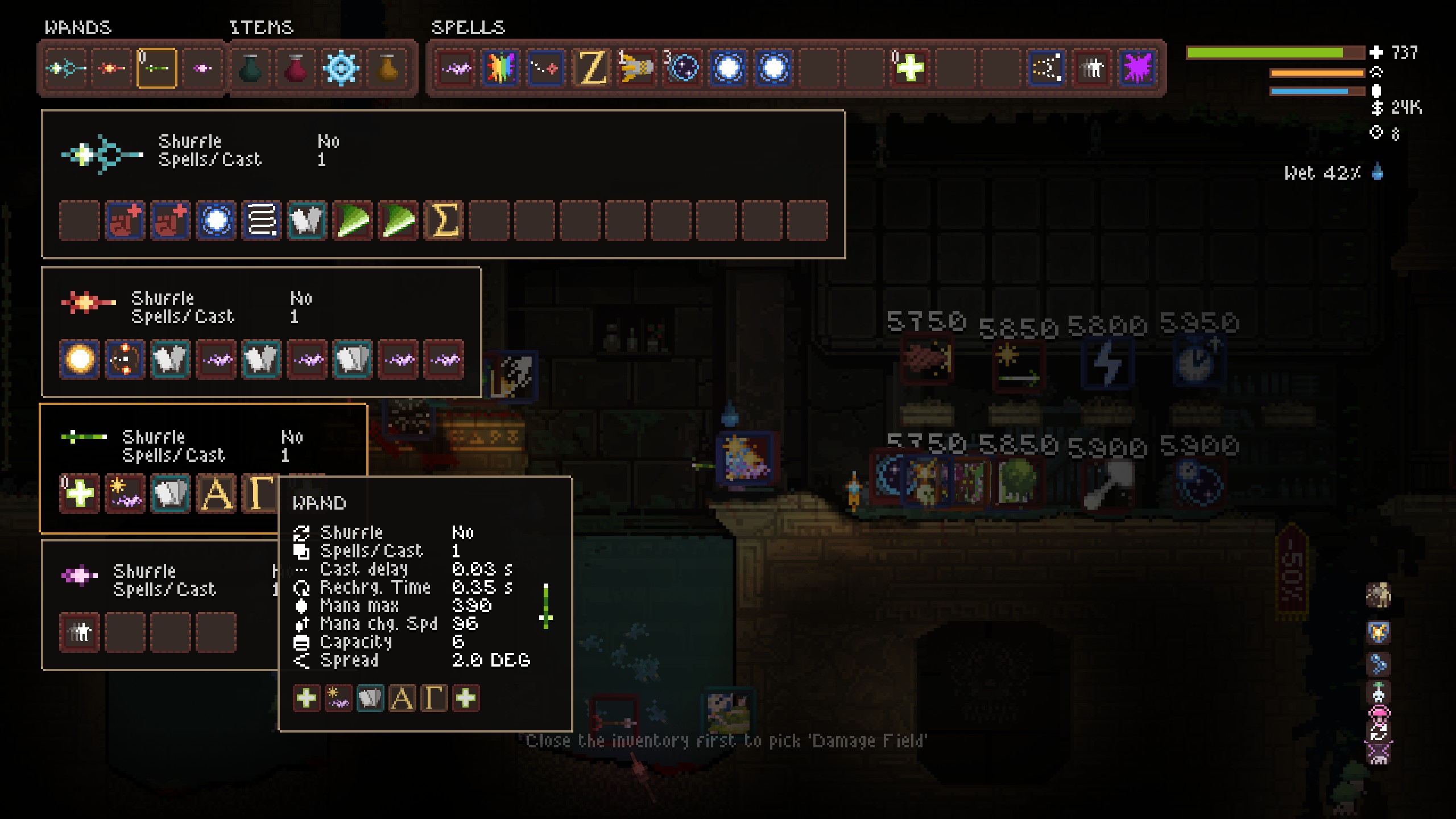 First infinite healing wand, took quite an effort to mule it all