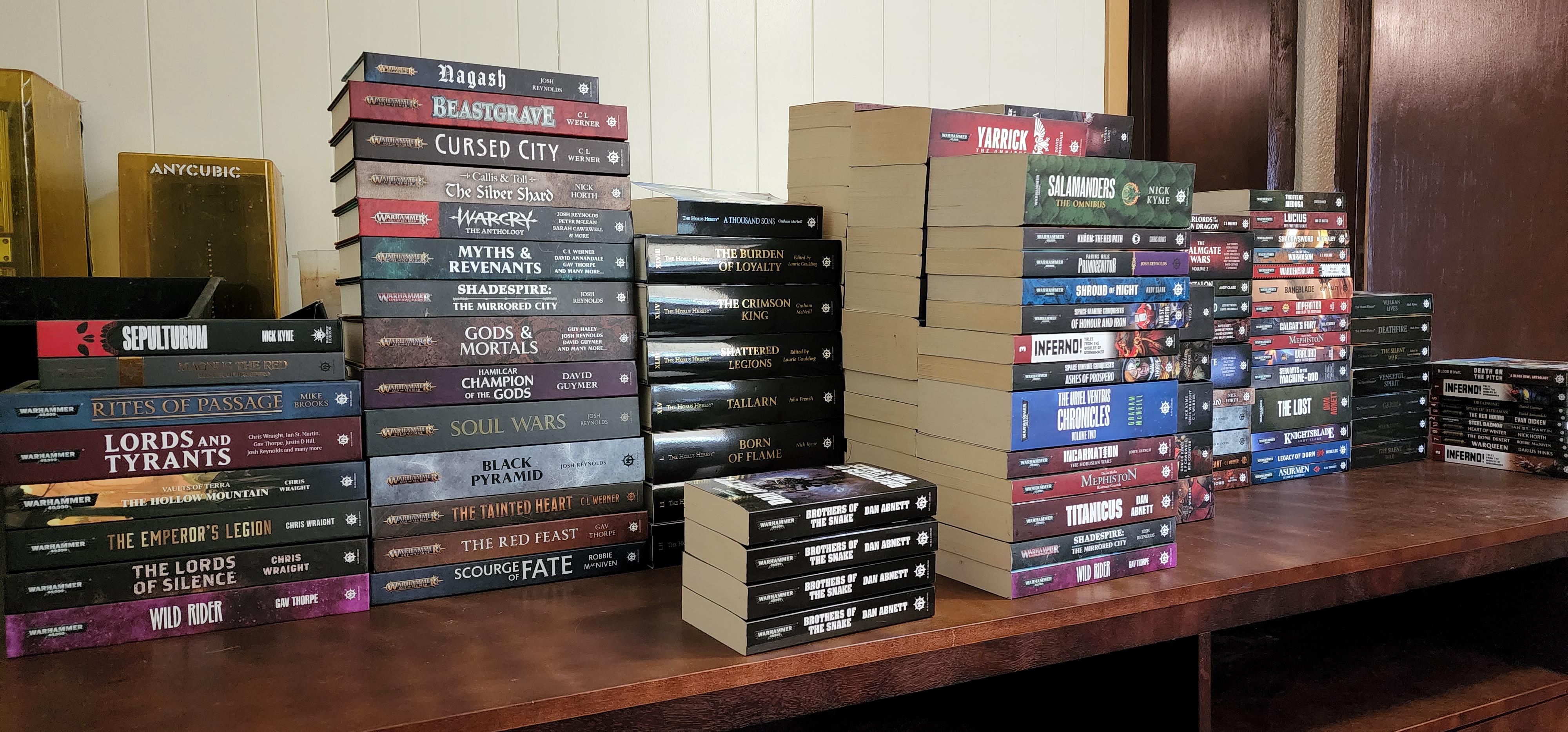 Selling off my massive collection of Black Library books. r/Blacklibrary