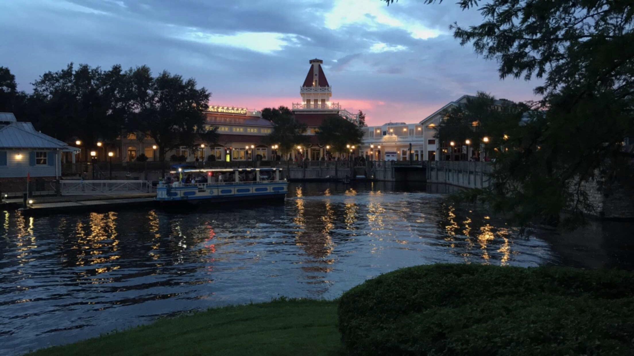 Disney Port Orleans Riverside in the evening WaltDisneyWorld