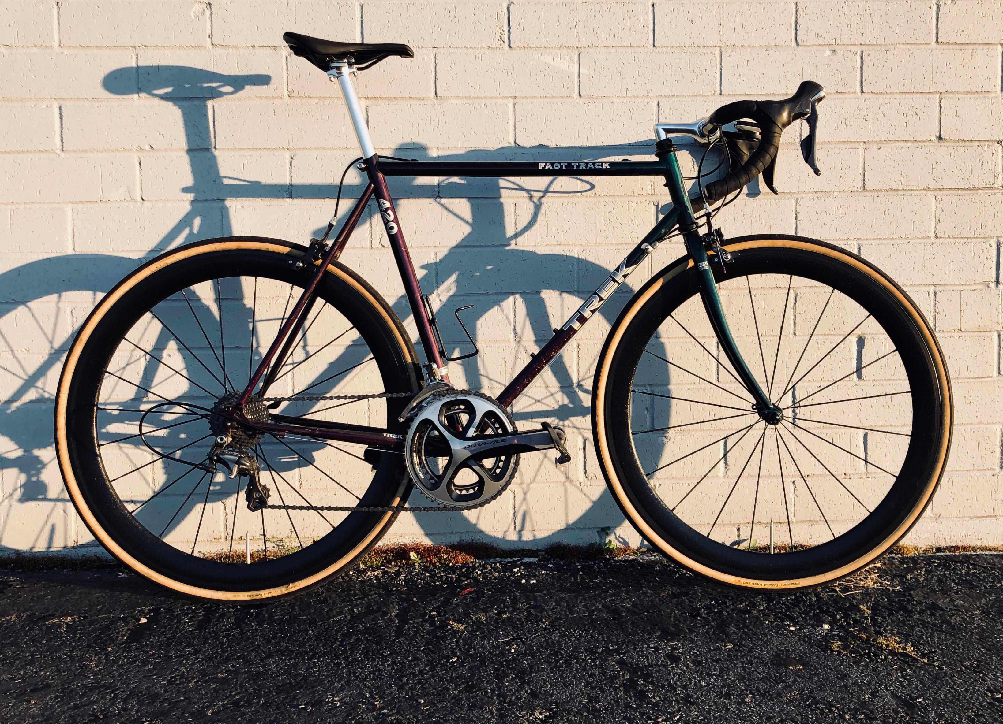 Vintage frame, modern components (Trek 420) r/bicycling