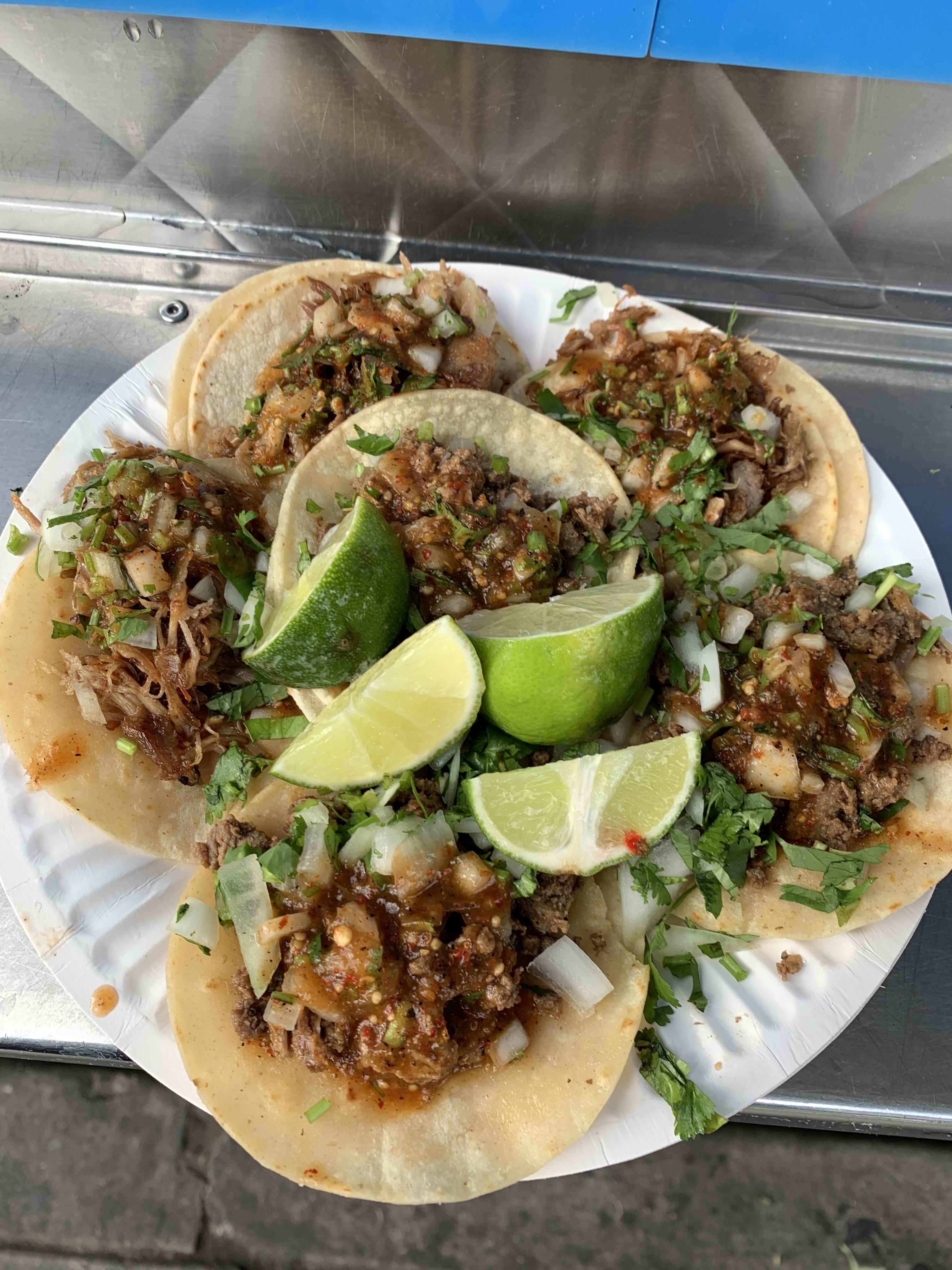 The Taco Azteca truck in Highland Park has some of the best tacos in