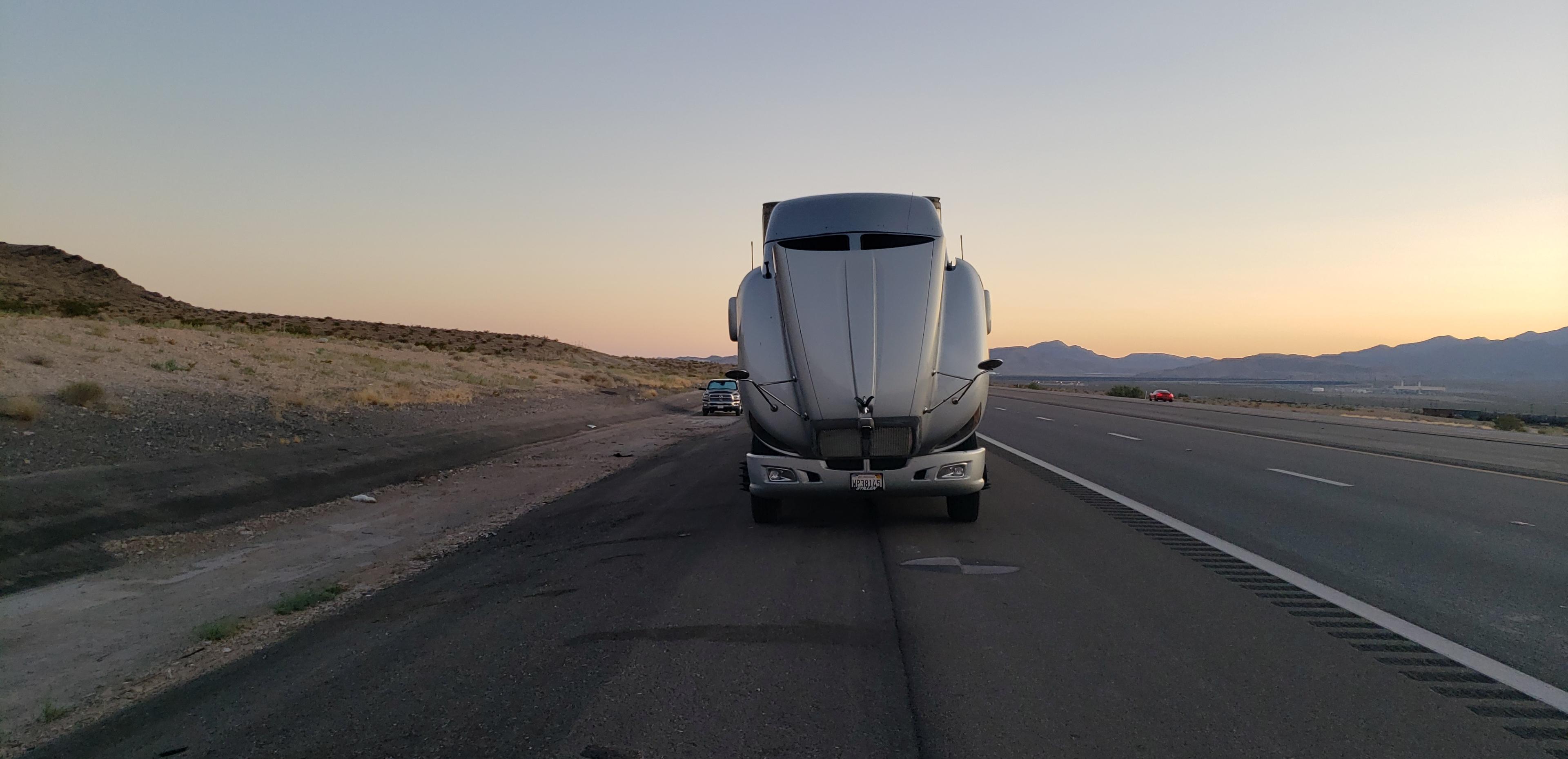 Stranded in Nevada on a hot night no parts till Monday.. r/Truckers