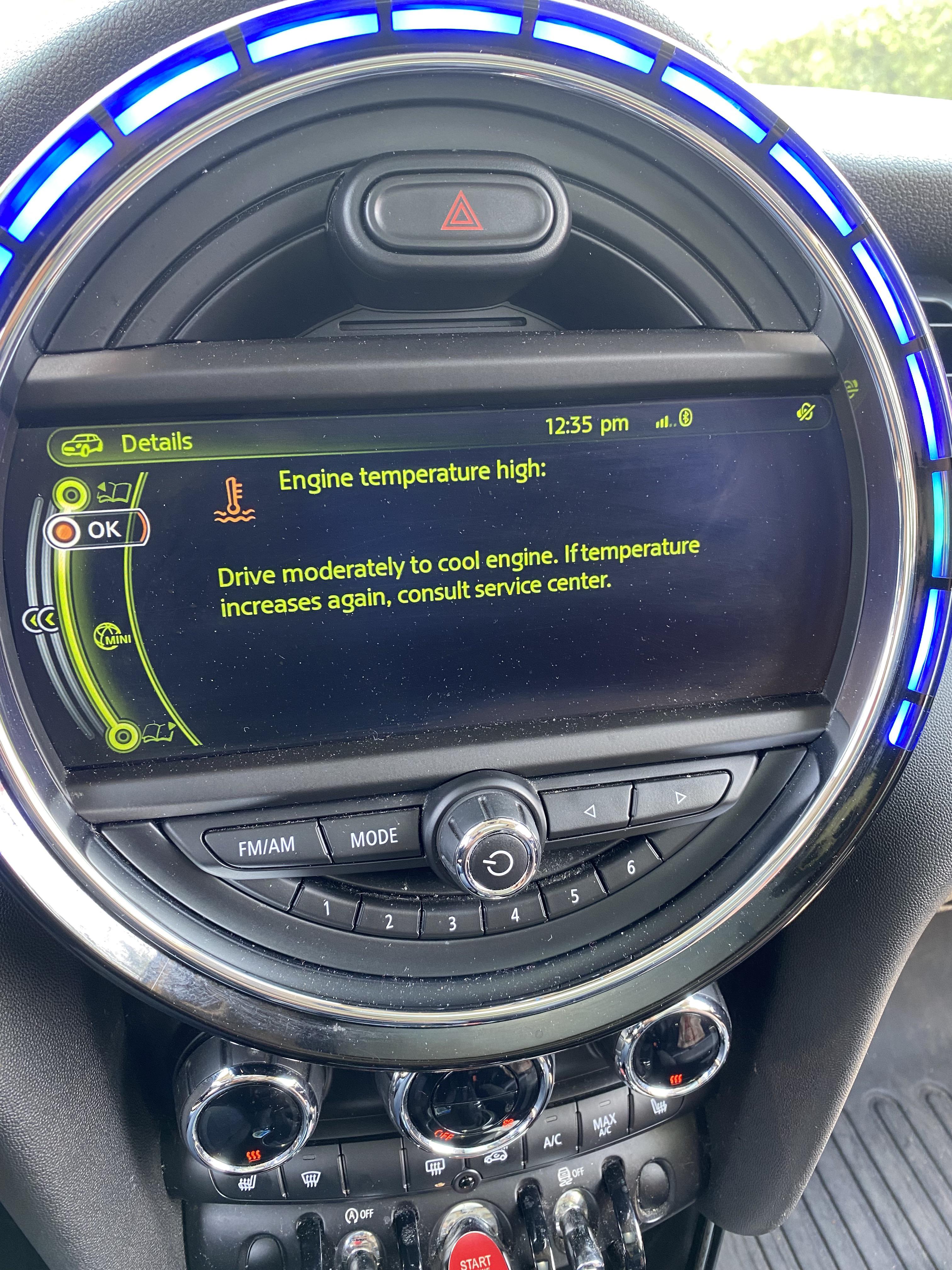 As I was driving this message popped up, And than the car said that the
