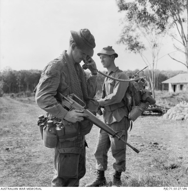 Vietnam War. March 1971. Lieutenant Philip McNamara, a Platoon