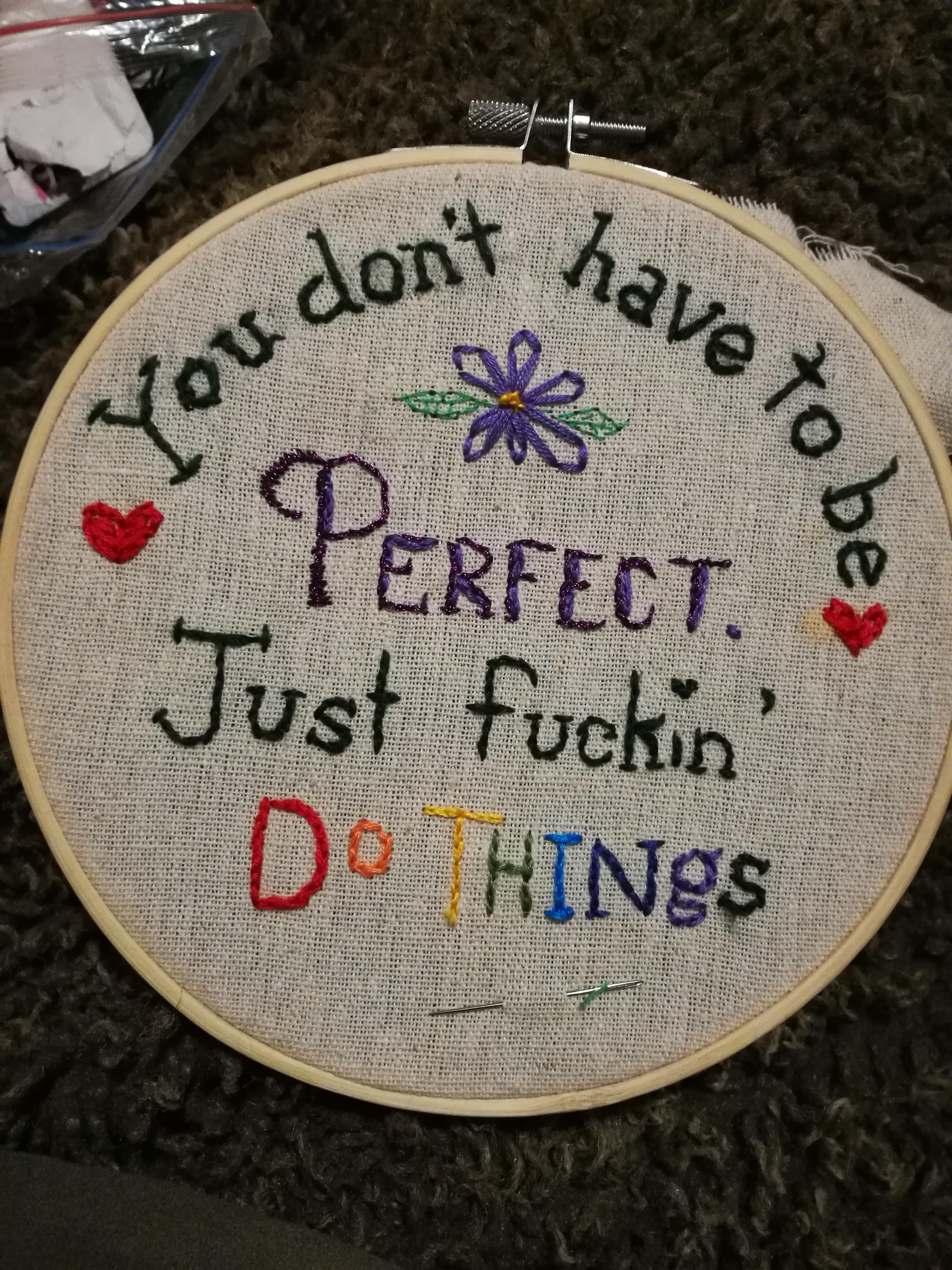 My very first embroidery (gift for my friend!) r/myfavoritemurder