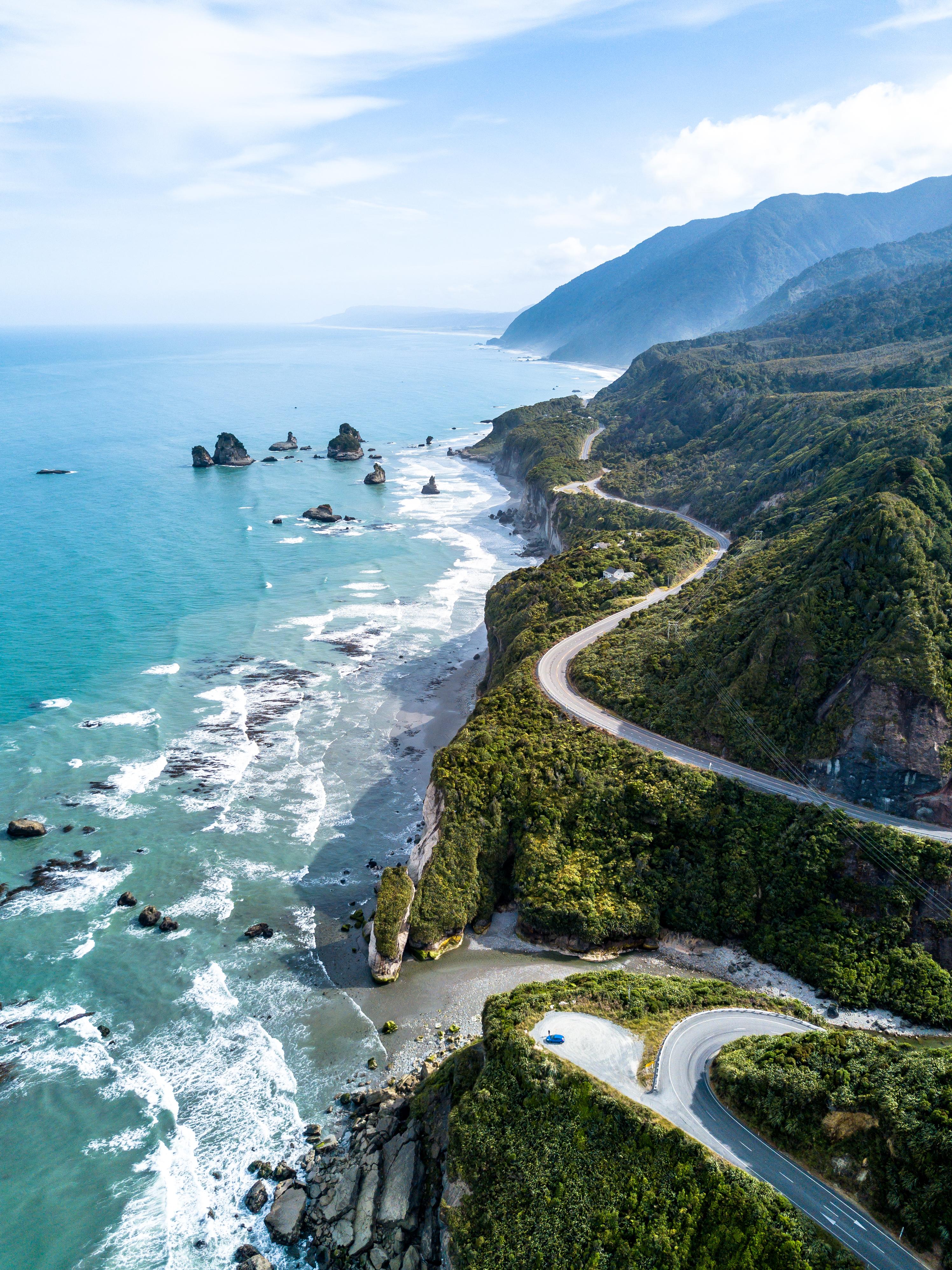 ITAP of the Great Coast Road in New Zealand r/itookapicture
