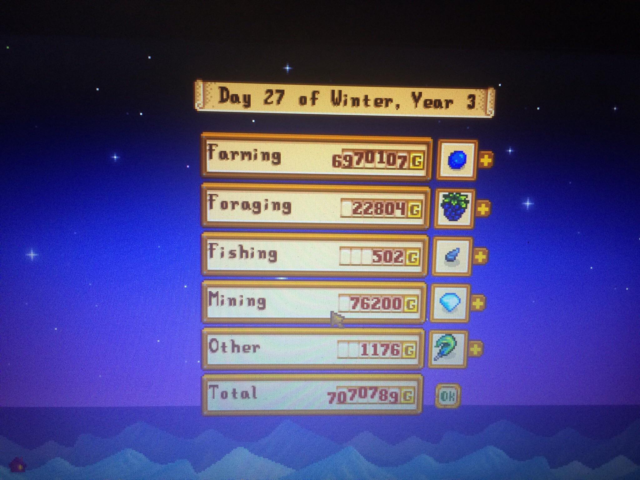 A year’s worth of (mainly) ancient fruit wine and jelly r/StardewValley