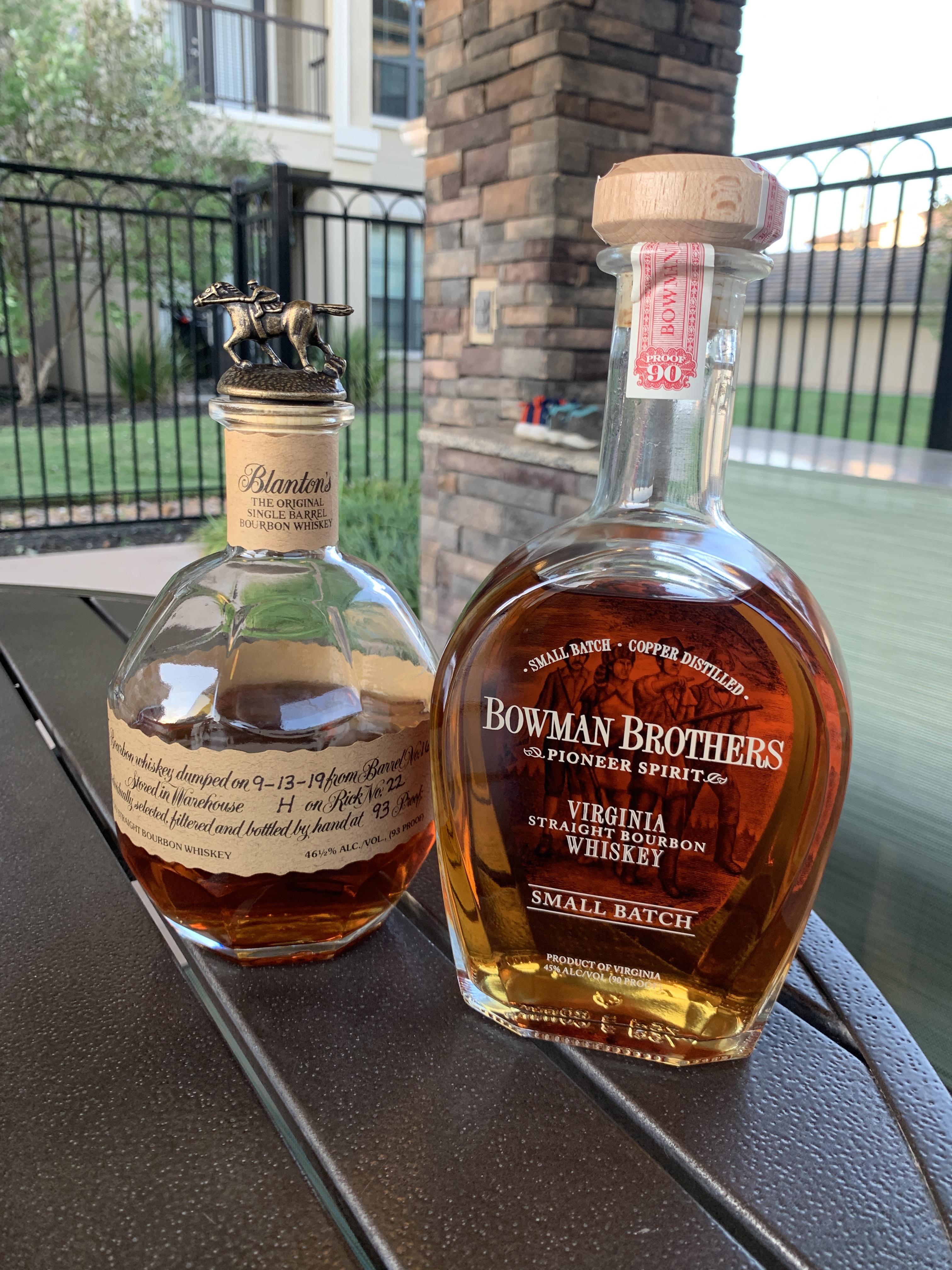 Blantons vs Bowman Brothers Small Batch r/bourbon
