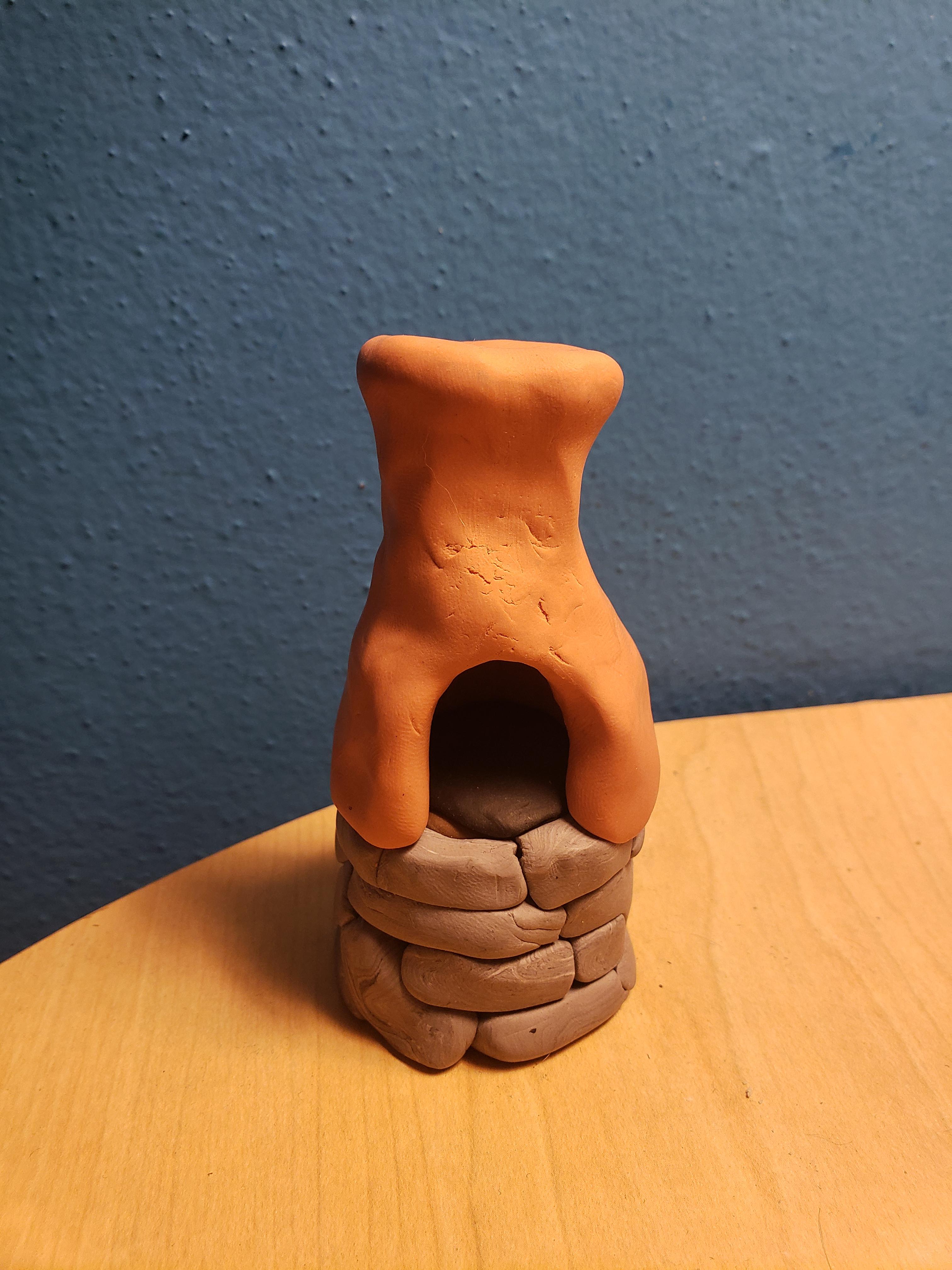 Made a miniature furnace out of clay r/playrust