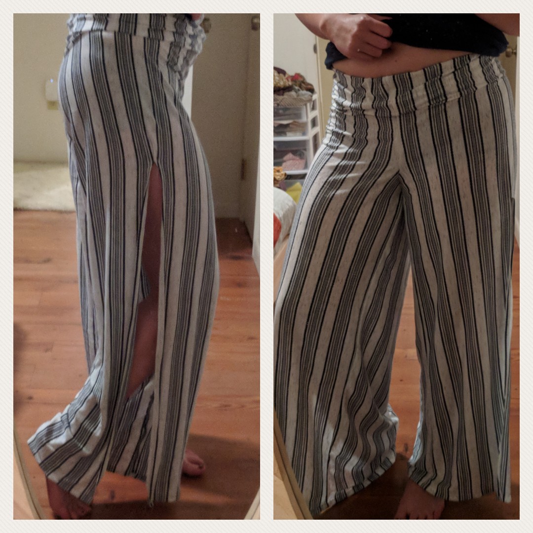Made an awesome pair of pants that look like a skirt, thr first of a