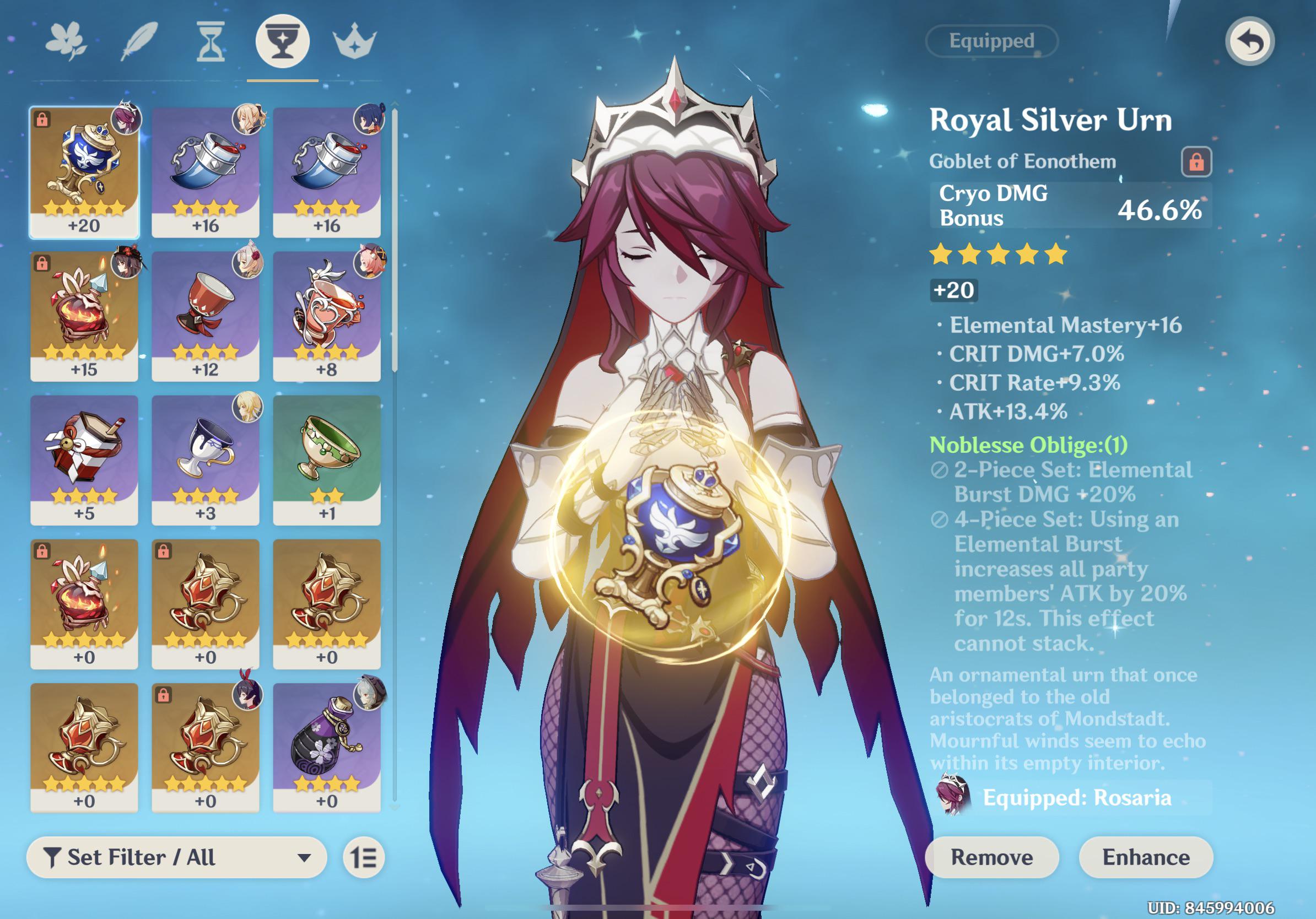 Is this a good artifact for Rosaria? I just started like a month ago so