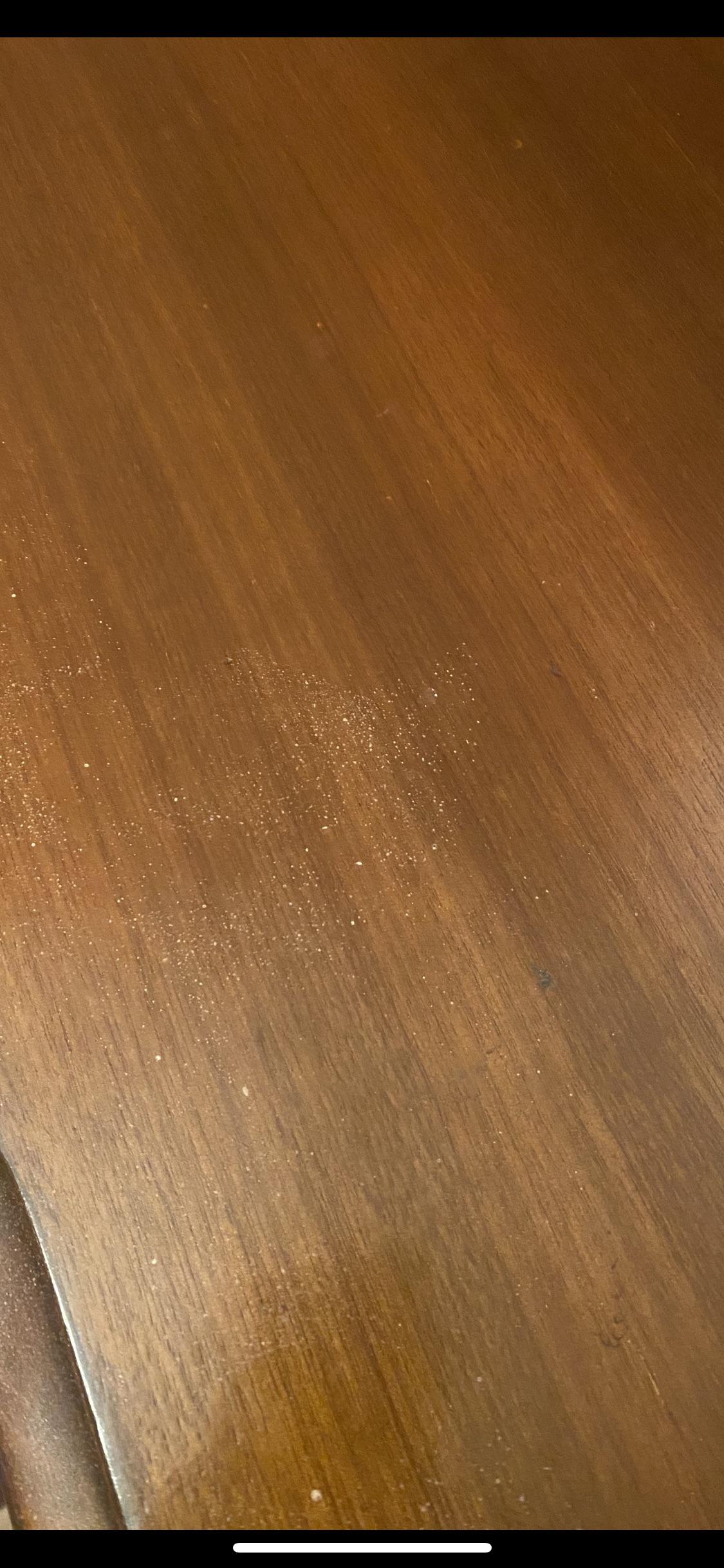 Cleaning Wooden Vanity what can I use to clean these yellow spots