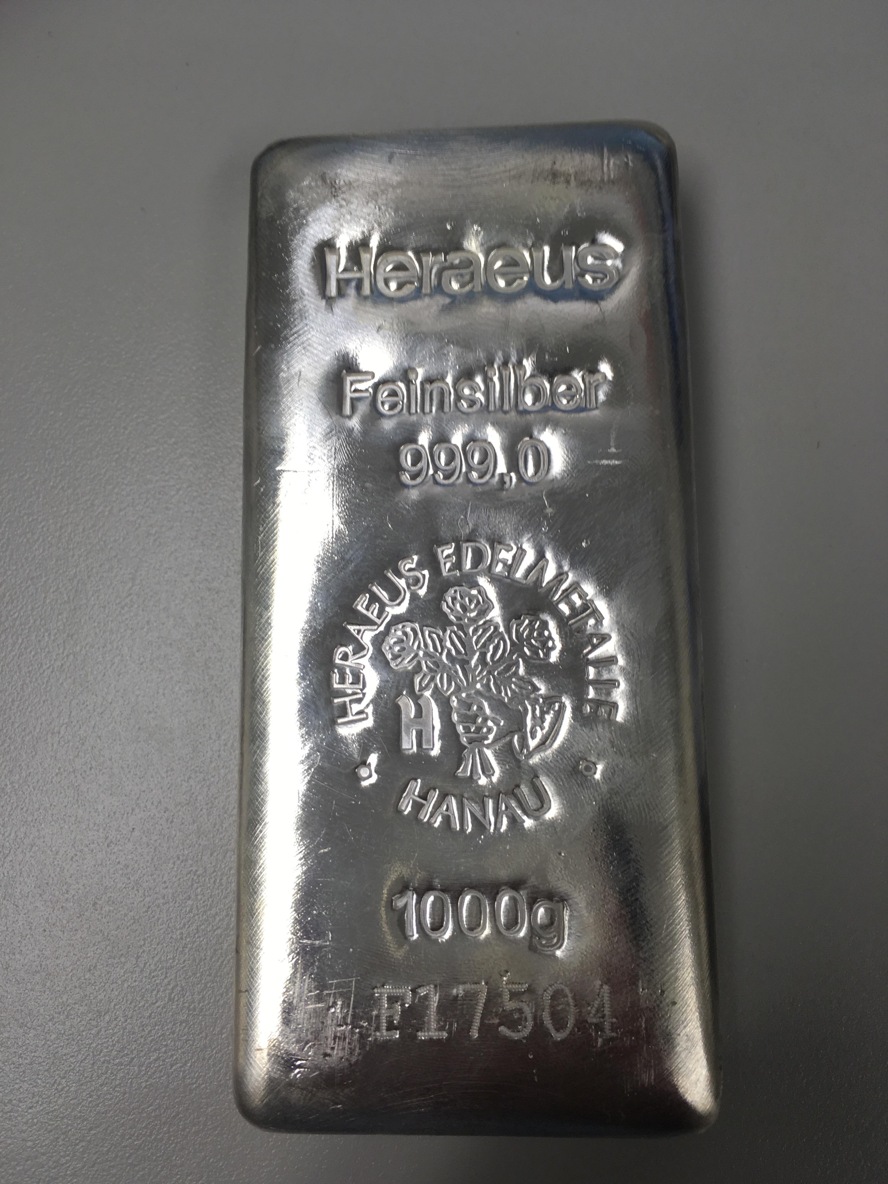 Heraeus 1kg 999 Silver, paid 7 premium, is it too much? r/Silverbugs
