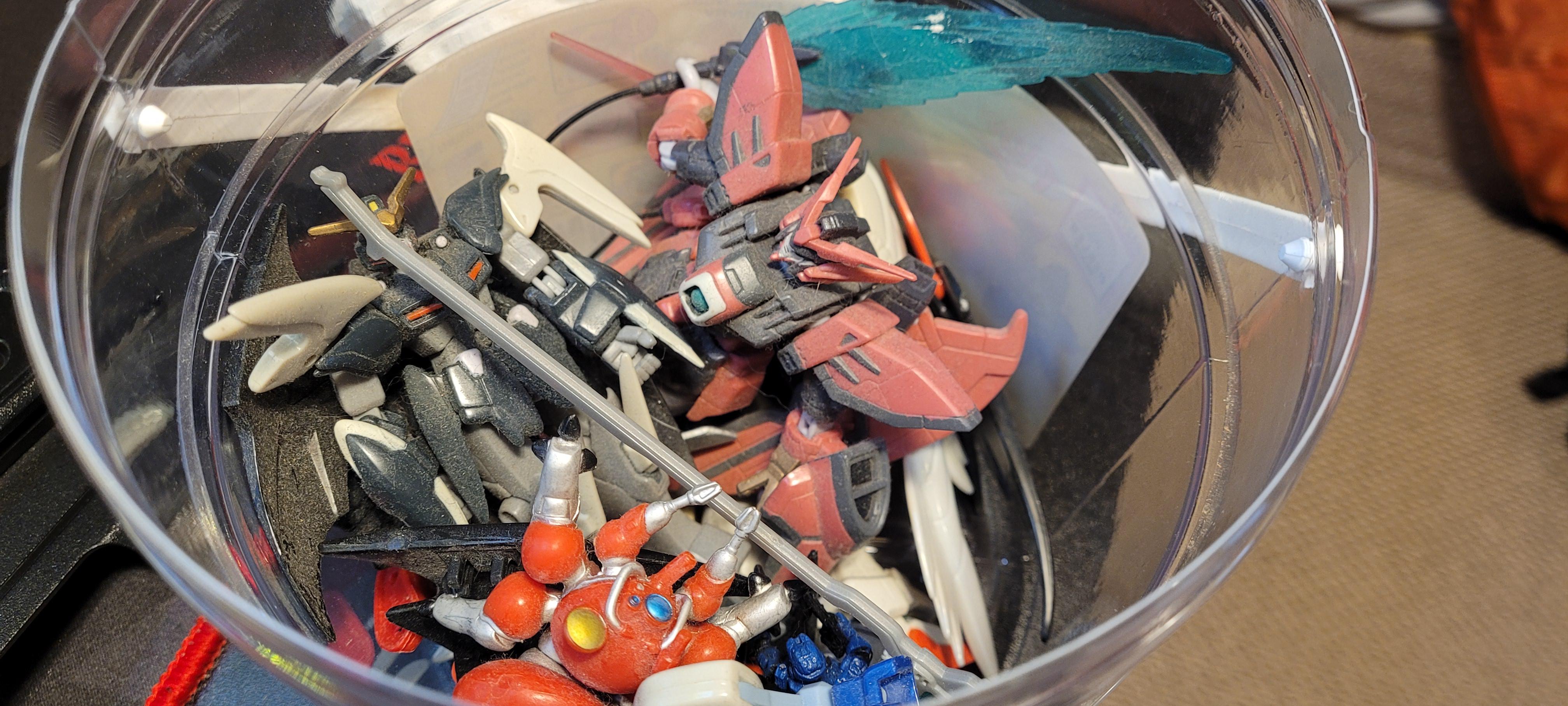 I came across my old plastic toys. What is the best way to clean them