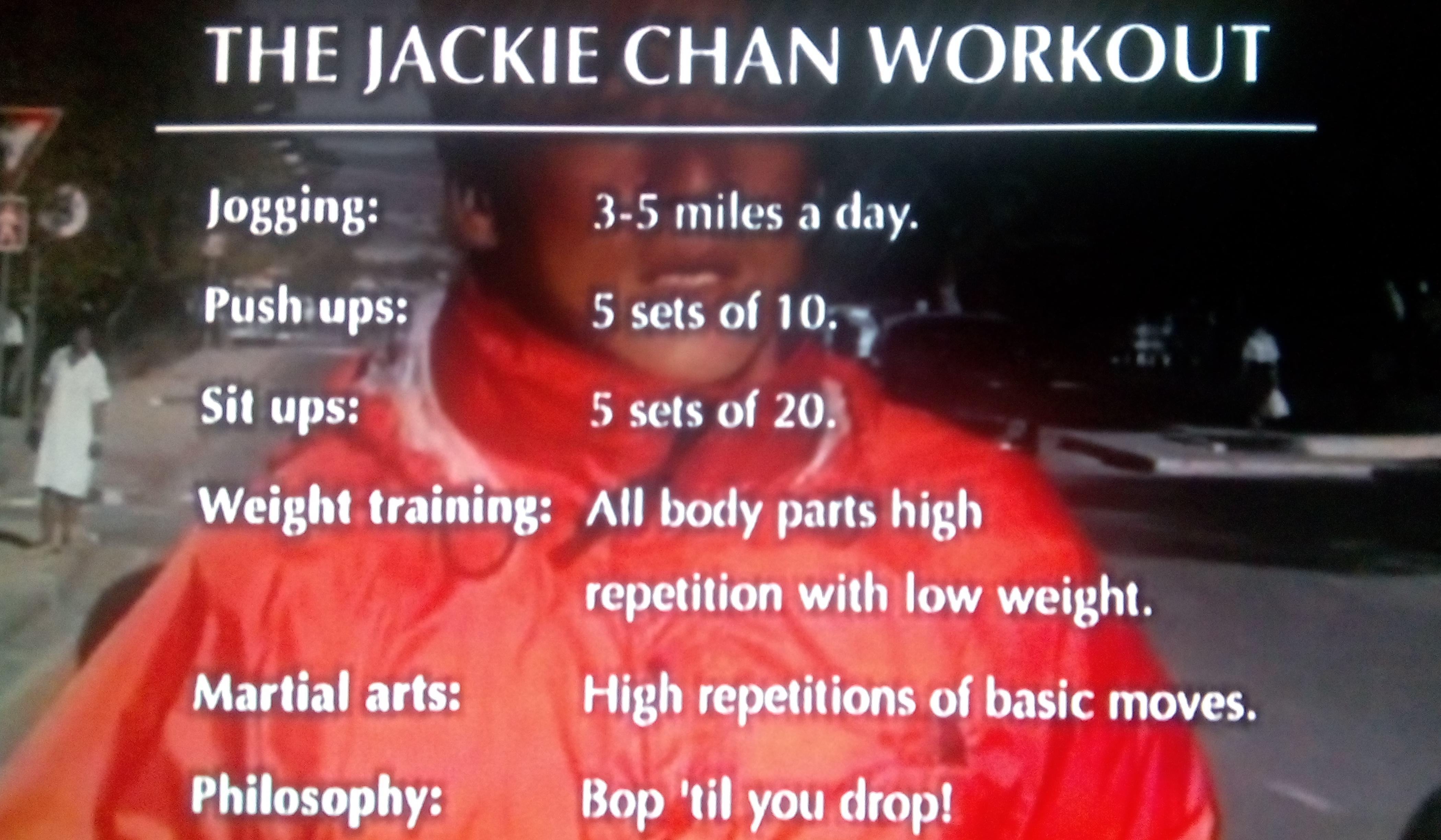 Jackie Chan r/workouts