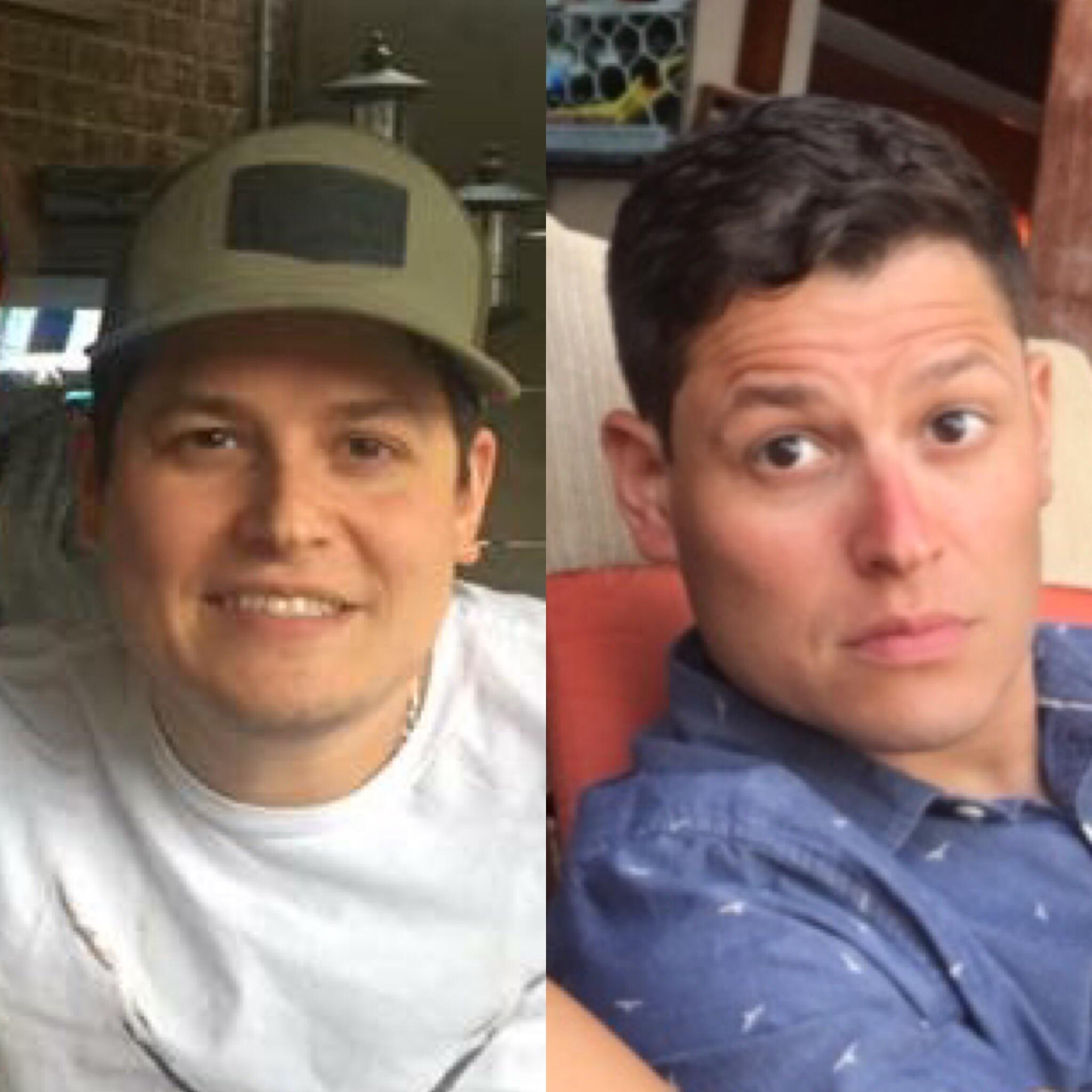 M/36/5’7” [177lbs>155lbs=22lbs] 1 year keto. Face gains! r/progresspics